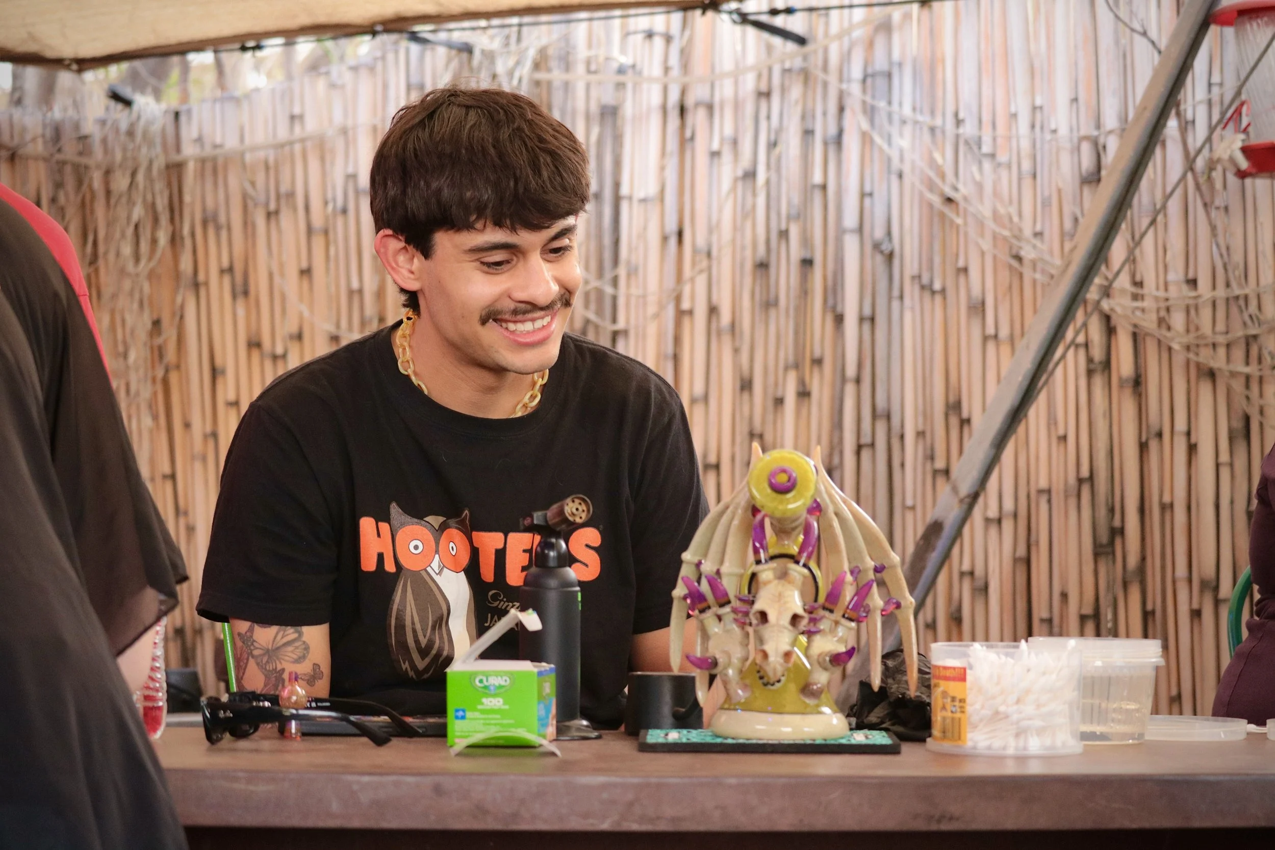 A look at our dab bar with one of our employees, Kiers, ready to serve up a dab!