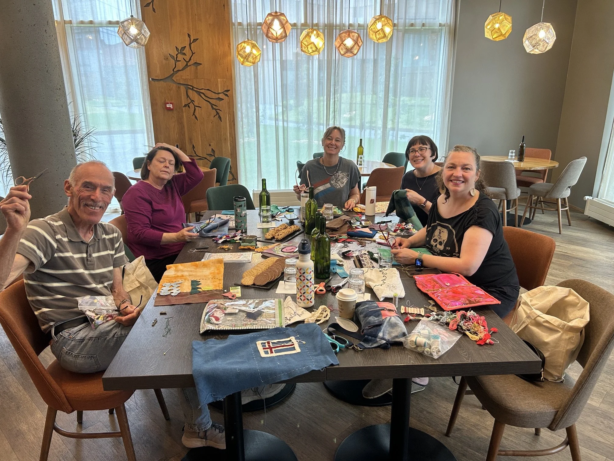 Crafting at the Fosshotel in Reykjavik