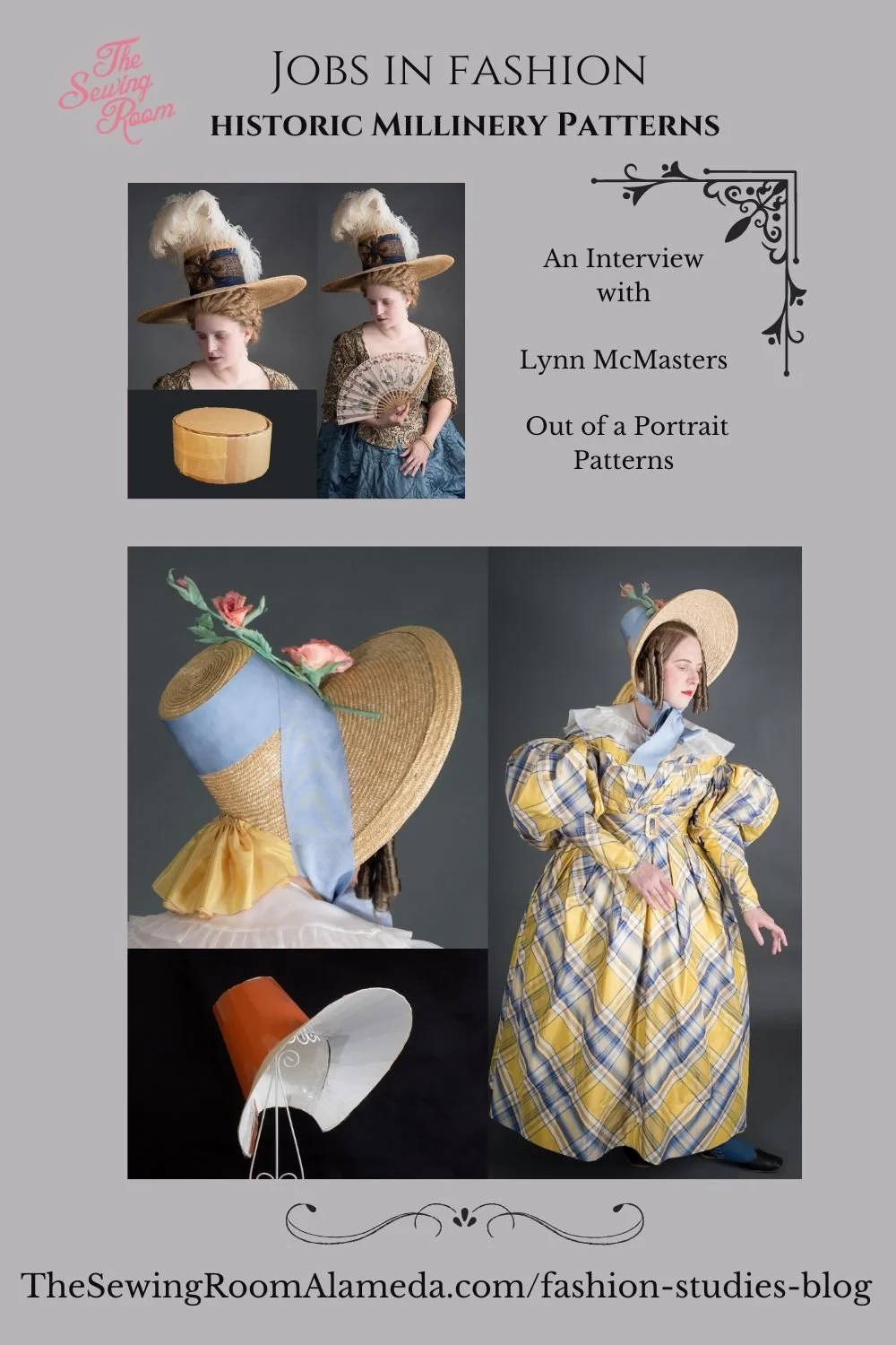 Jobs in Fashion - Historic Millinery Patterns with Lynn McMasters - Out of a Portrait Patterns