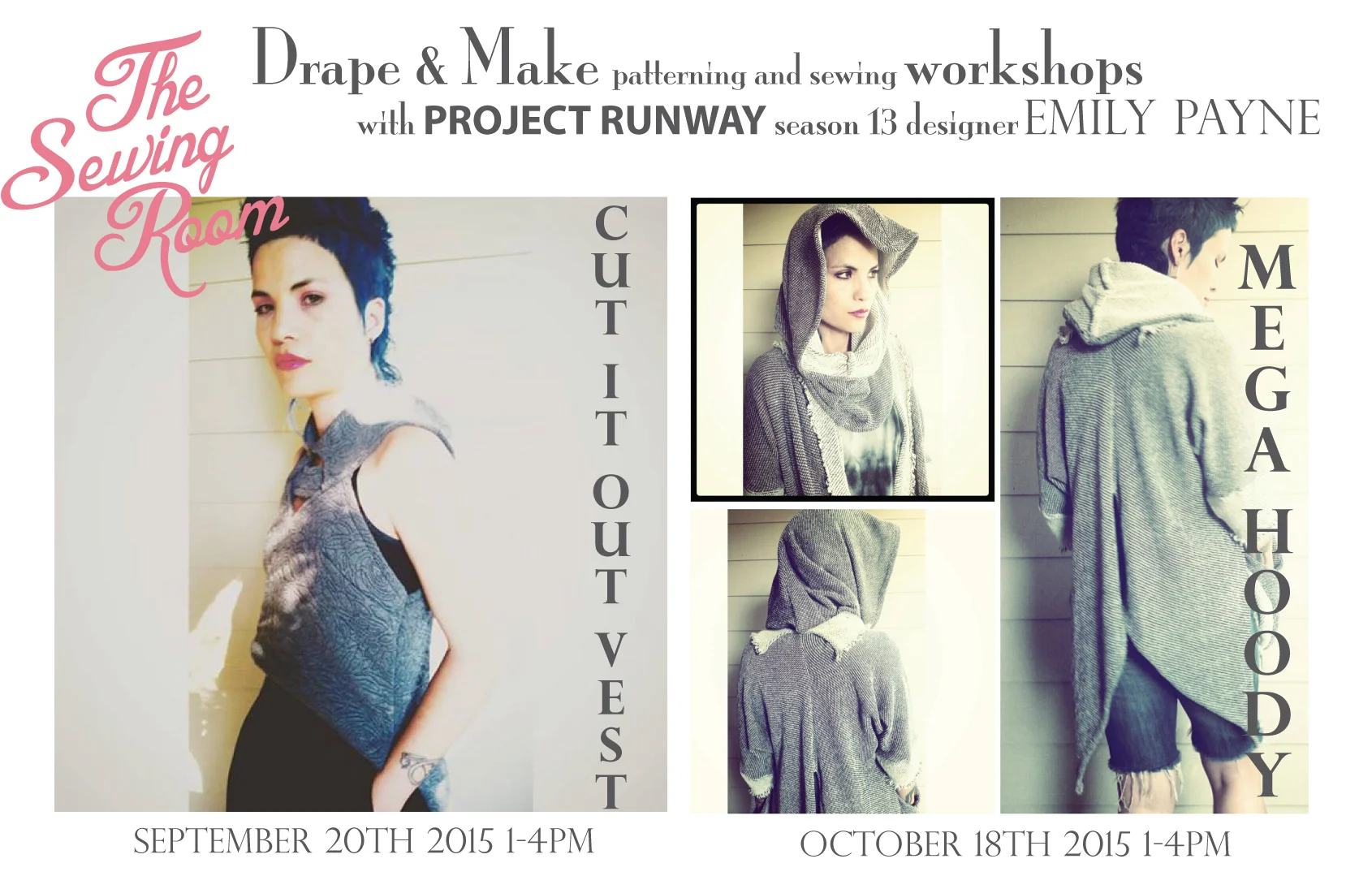 Project Runway Designer back at THE SEWING ROOM