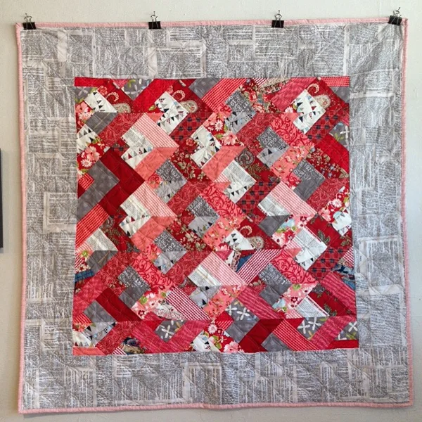 Making my First Quilt - Explorations in Jelly Roll Quilting