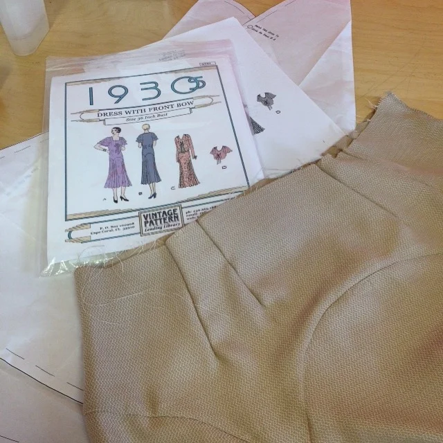 Creating a Skirt from a 1930's Dress Pattern