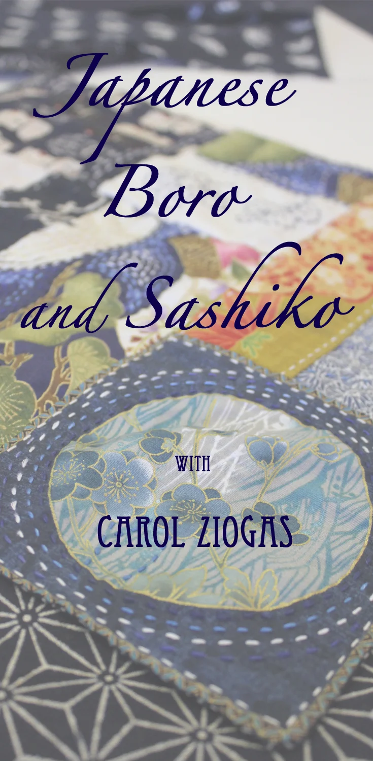 Taking a Sashiko Class with Carol Ziogas - Summer Hand Stitching