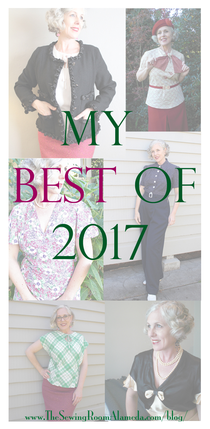 A Year in Review - My best Sewing Projects of 2017