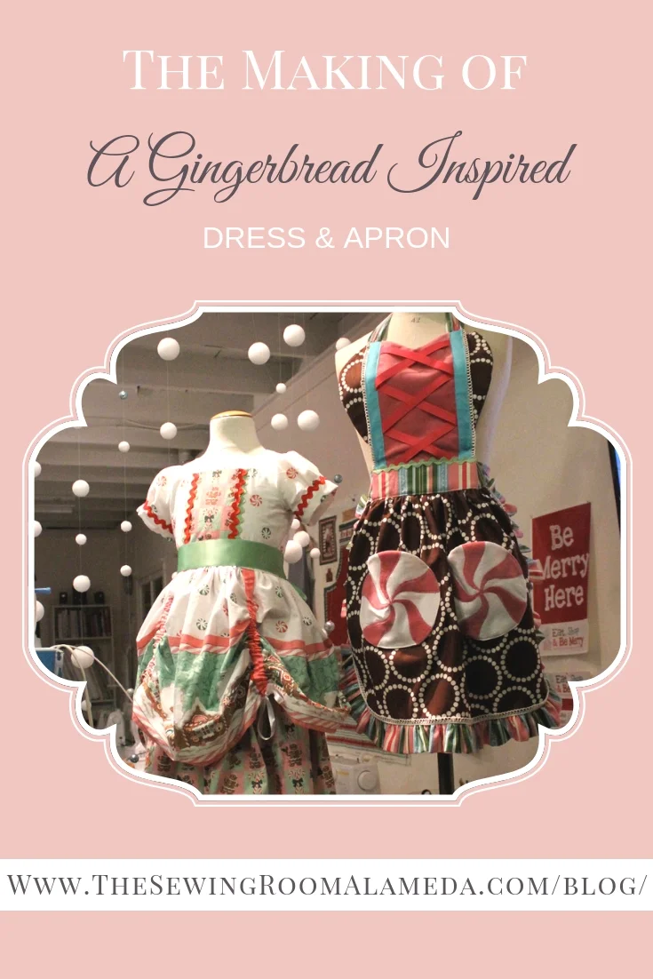 Sewing a Gingerbread Inspired Dress &amp; Apron for The Holidays