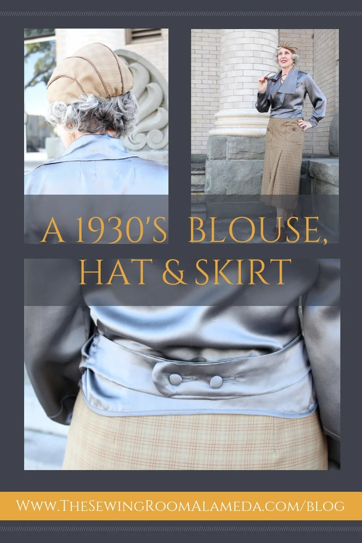Sewing a 1930's Blouse, Hat &amp; Skirt