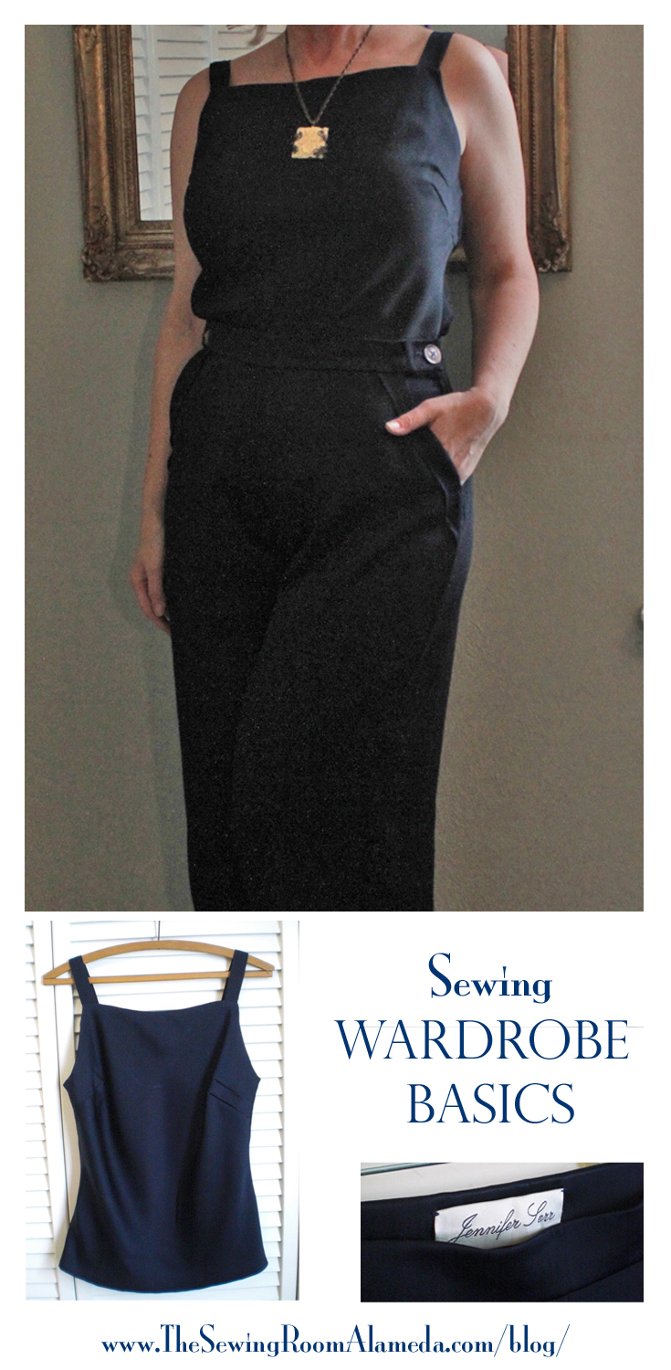 Sewing Wardrobe Basics - A Camisole & Wide Leg Pants