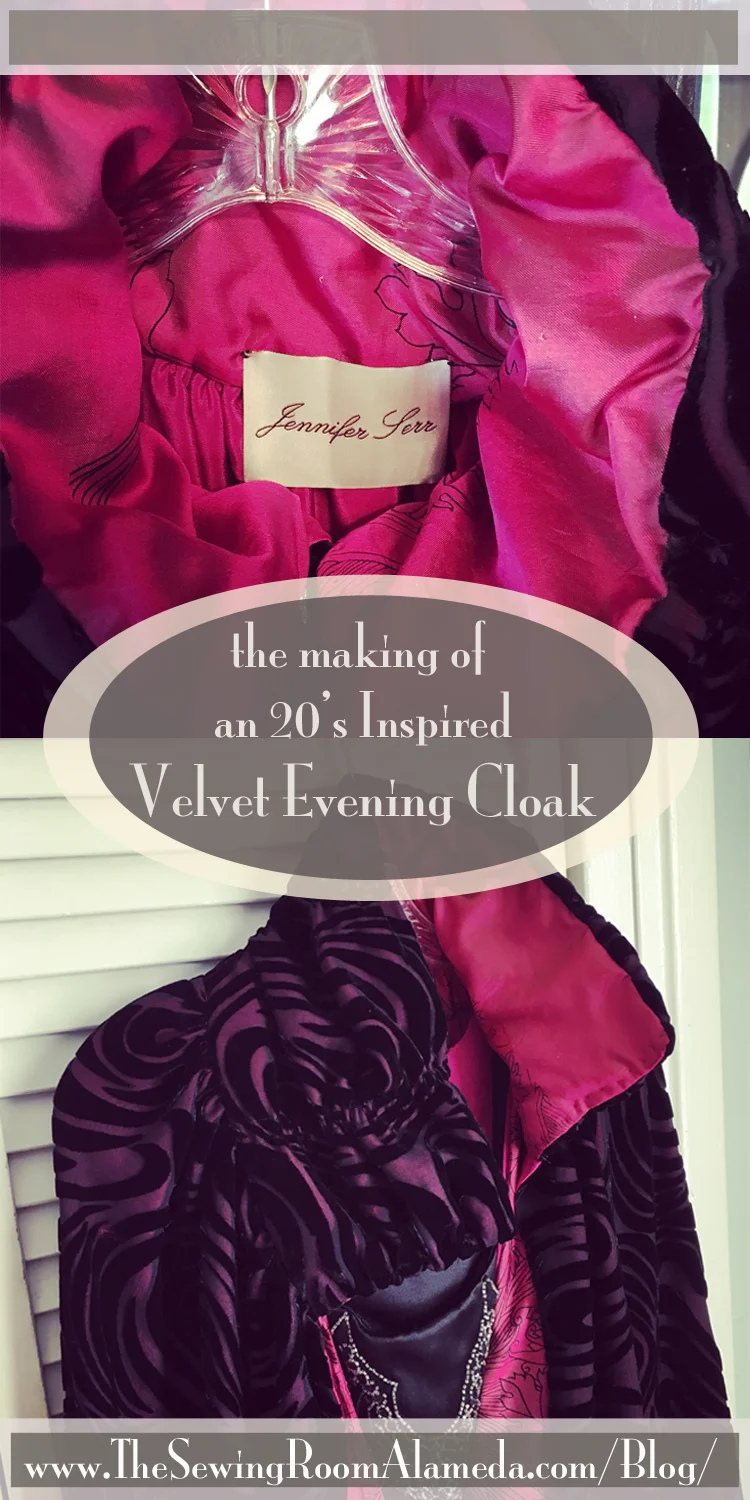 Sewing a Velvet Evening Coat for Miss Fisher Con