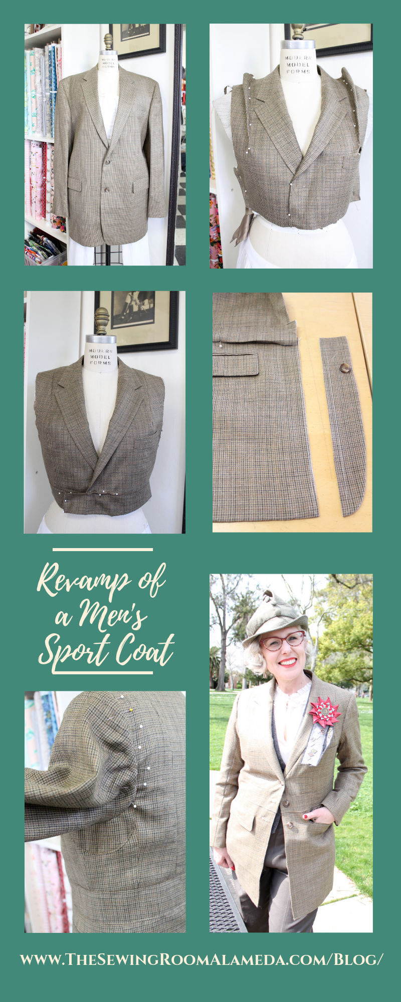 Revamping a Men's Sport Coat for the Sacramento Tweed Ride - Part 2