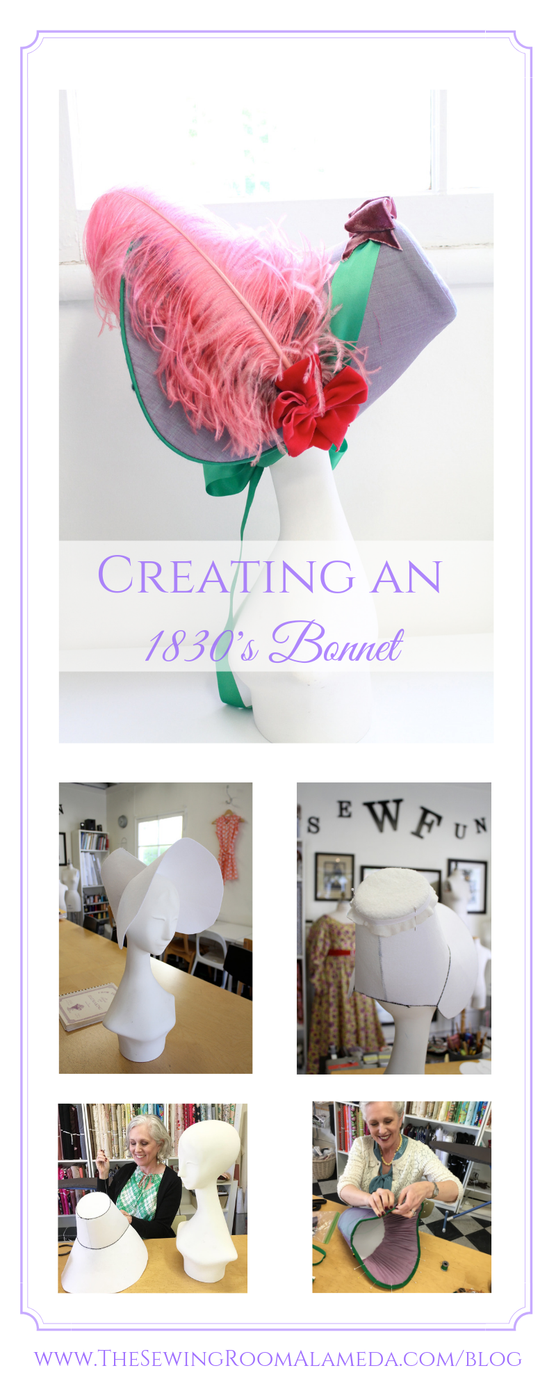 Creating an 1830's Bonnet - Hat making is hard (but fun)- Who knew? 