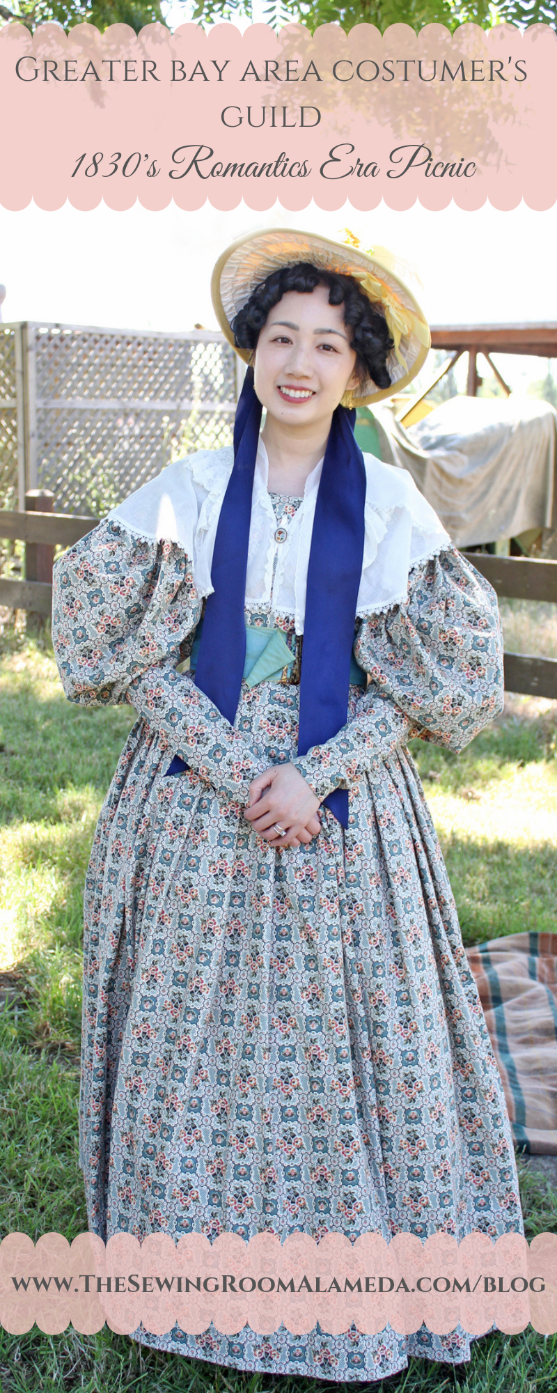 Romantics Era 1830's Picnic - Greater Bay Area Costumers Guild - At Ardenwood Farm