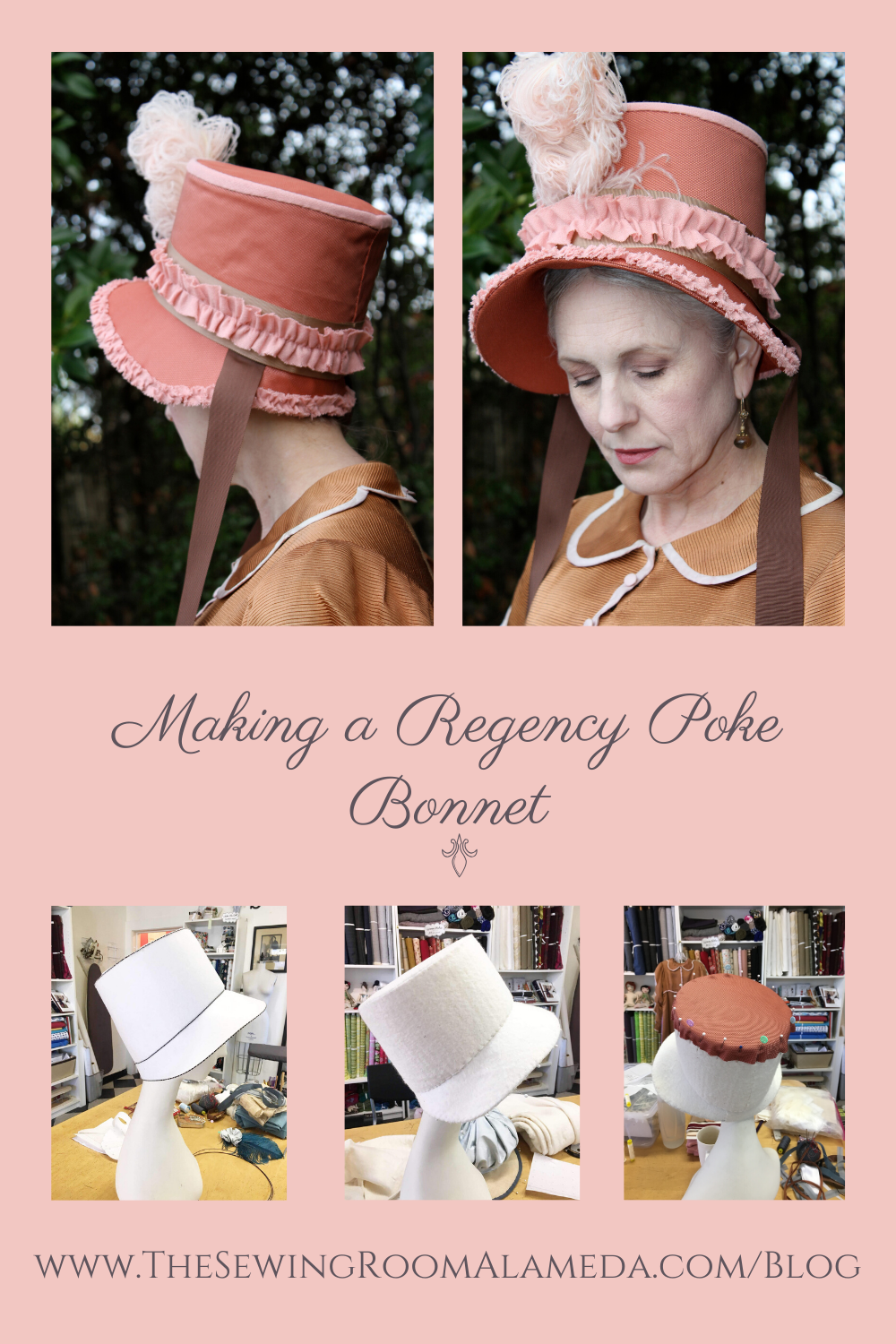 Making a Regency Poke Bonnet