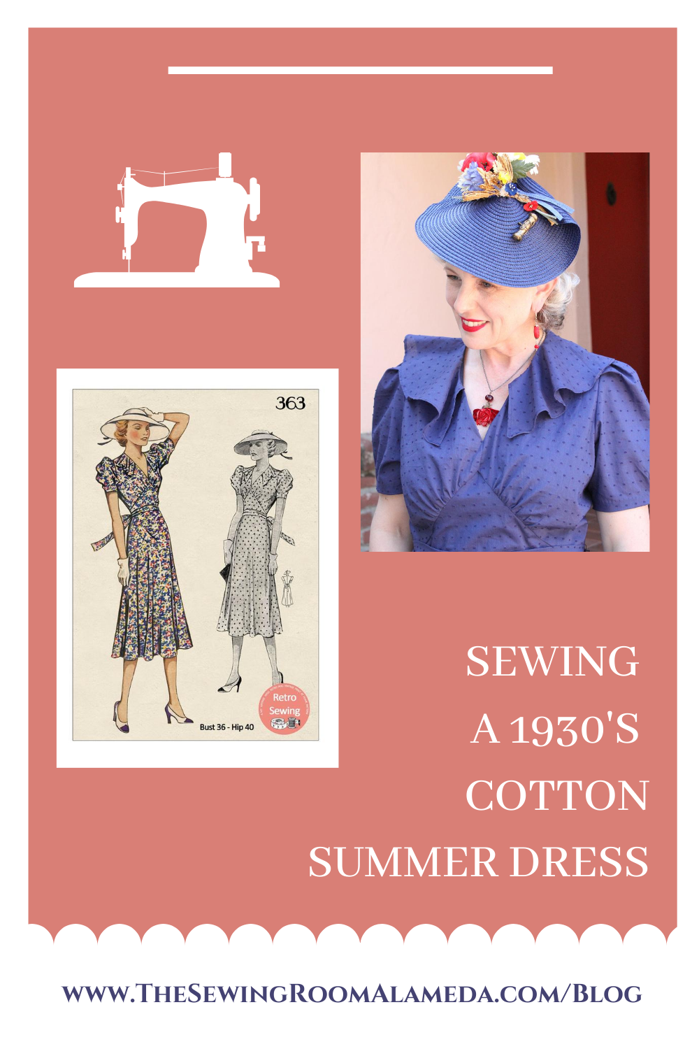 Sewing a 1930's Cotton Summer Dress