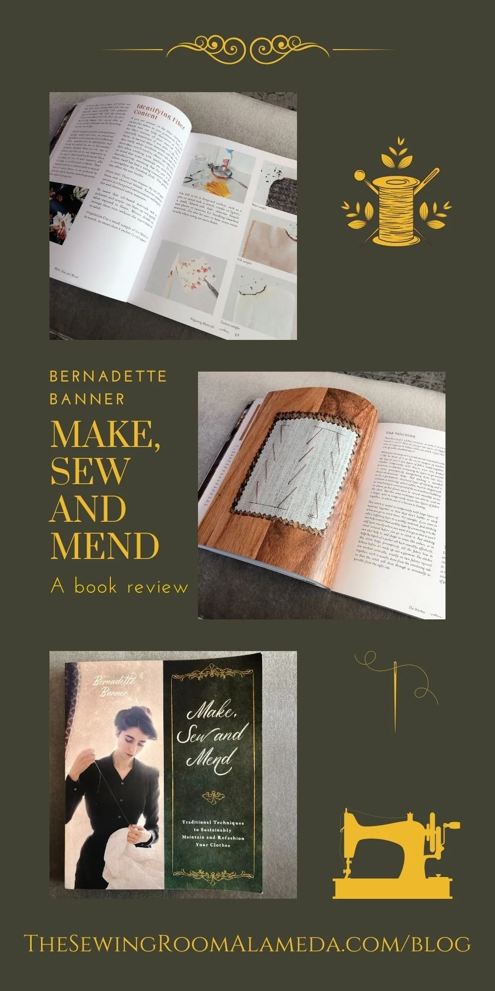 Book Review:  Make, Sew and Mend - Traditional Techniques to Sustainably Maintain and Refashion Your Clothes 