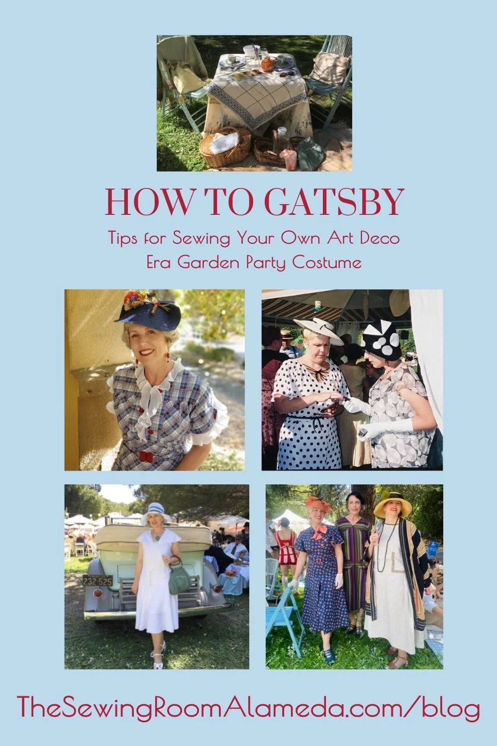 How to Gatsby - Tips for Sewing your own Art Deco Era Garden Party Dress