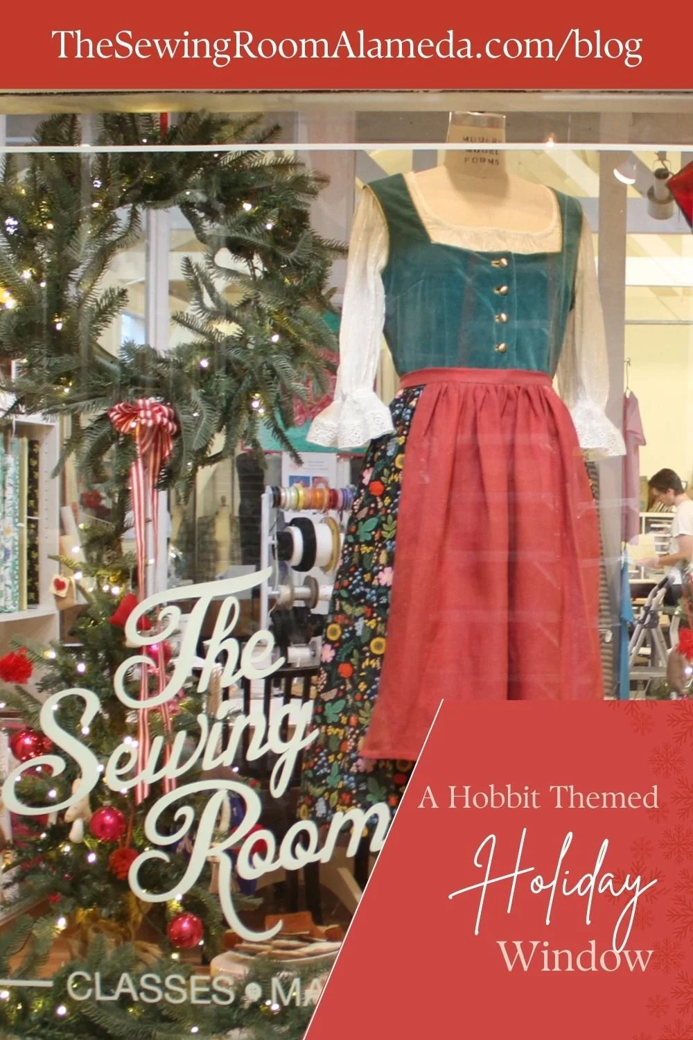A Hobbit Themed Christmas window &amp; A Dirndl Dress