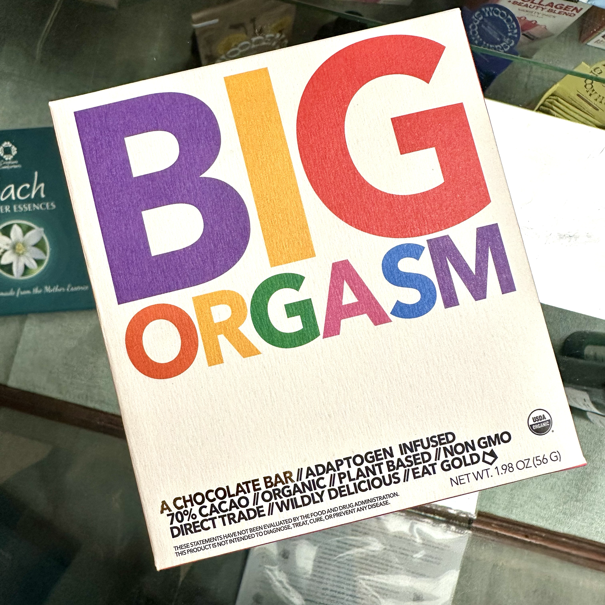 Big Orgasm Adaptogenic Chocolate Bars help you manifest your greatest potential in s*x magic rituals- or make a great date night novelty. Either way- you won't regret trying this.