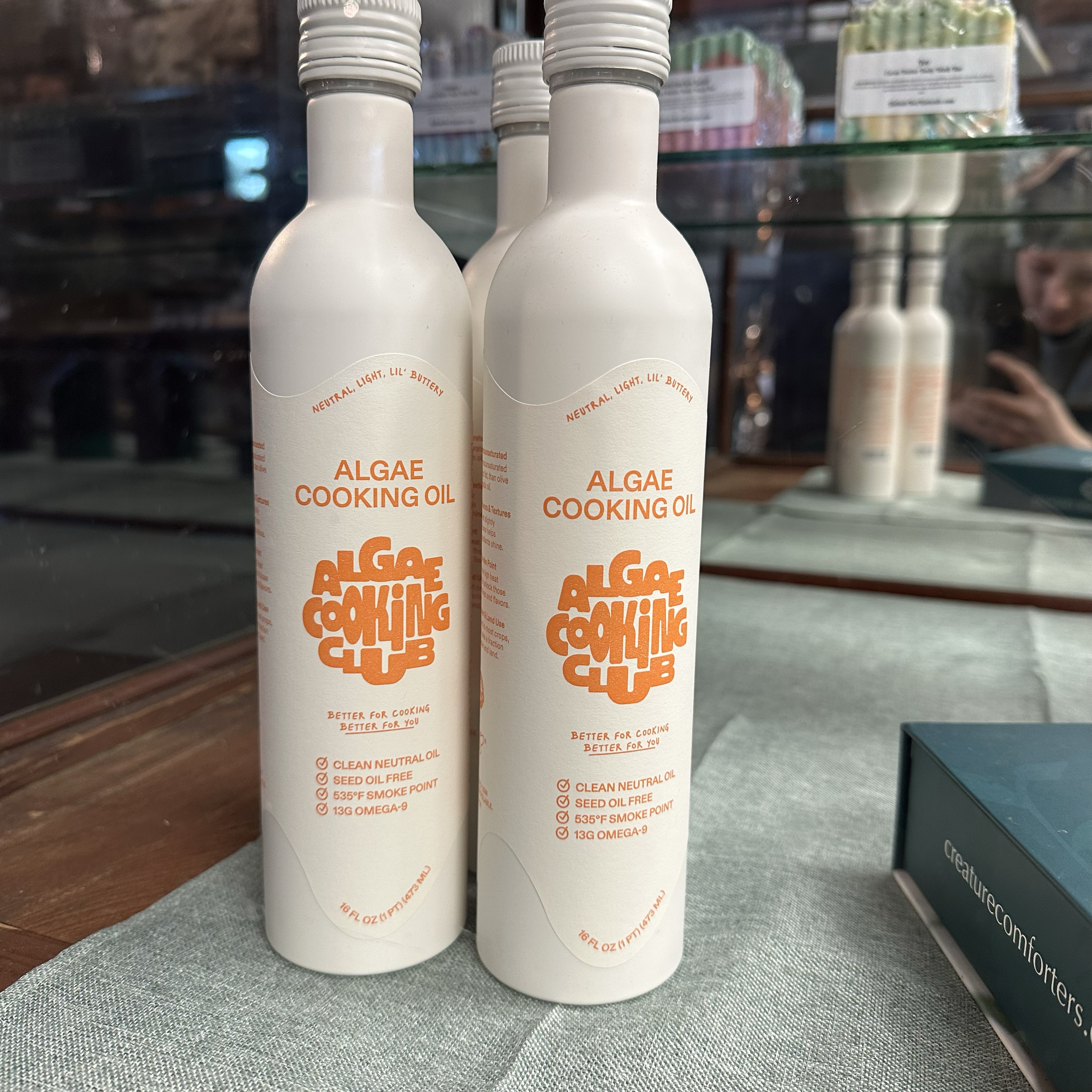 Algae Cooking Club Algae Cooking Oil is here is 16oz recyclable tin bottles!