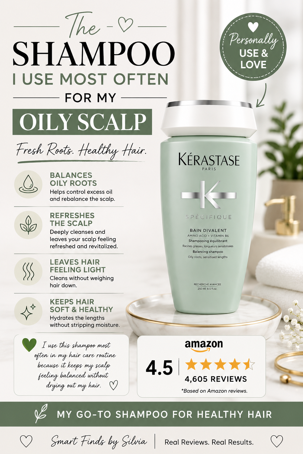 The Shampoo I Use Most Often For My Oily Scalp