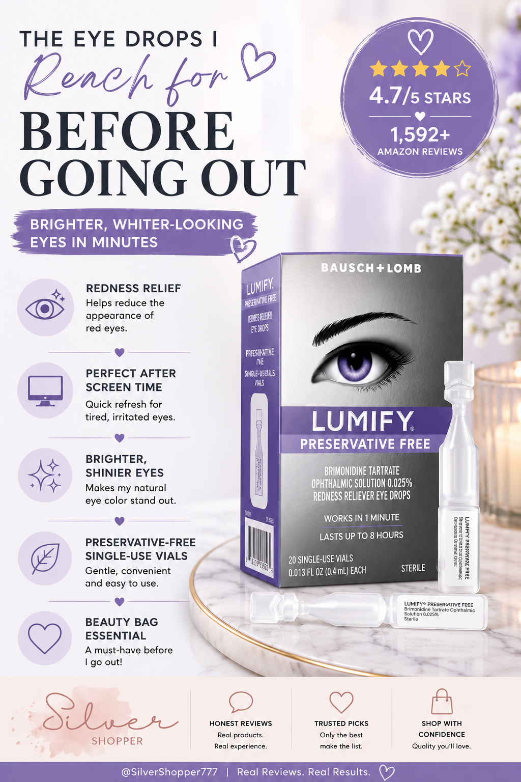 The Eye Drops I Use Before Going Out for Brighter, Whiter-Looking Eyes | Lumify Review