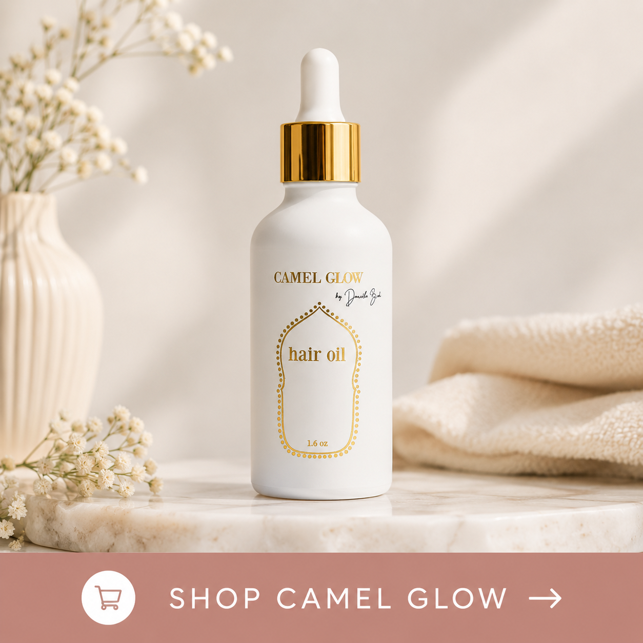 A light weight oil that promotes root-to-tip strength, resulting in hair that looks fuller and has a brilliant shine.