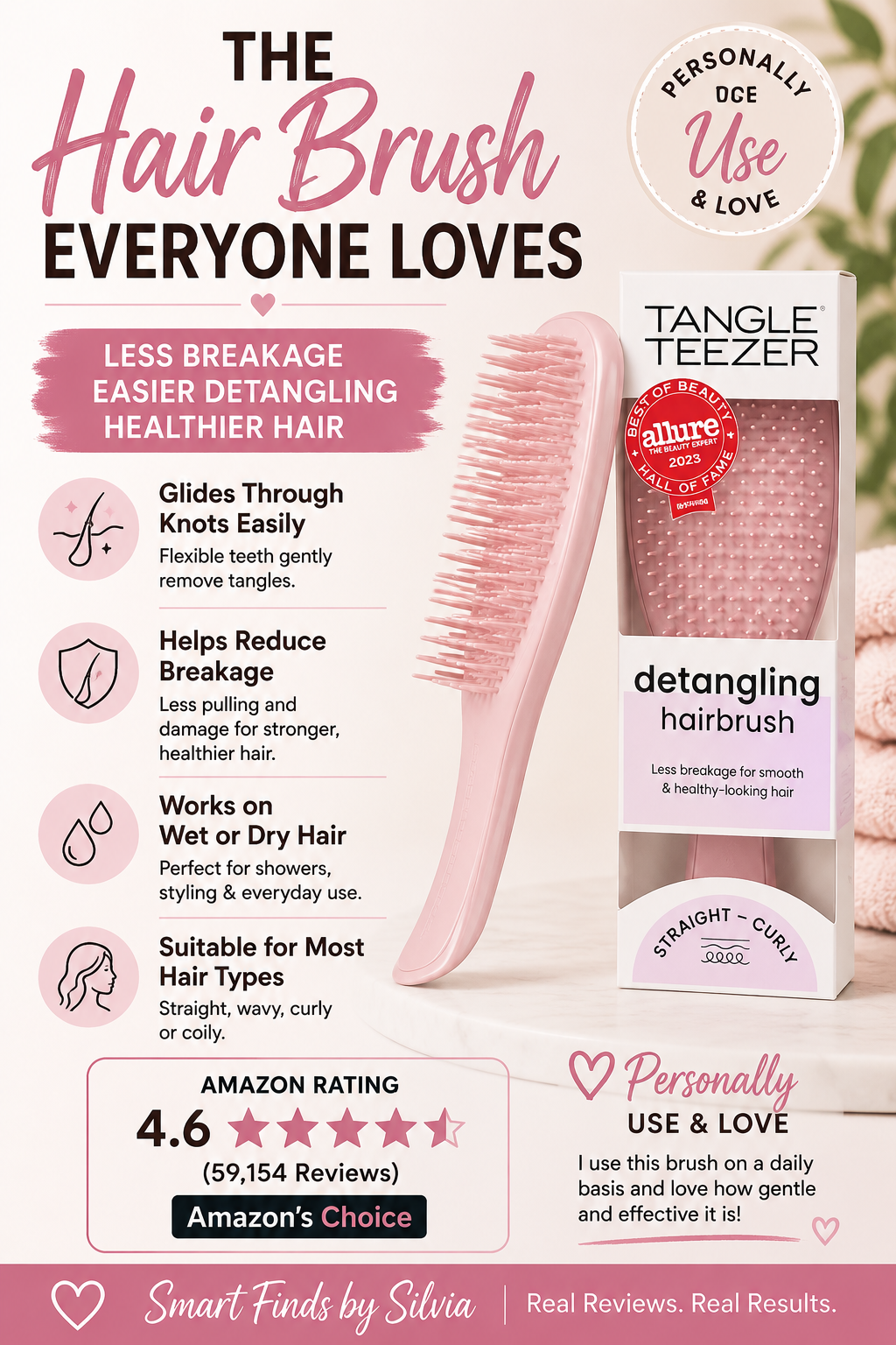 The Hair Brush That I Love and Makes Detangling So Much Easier