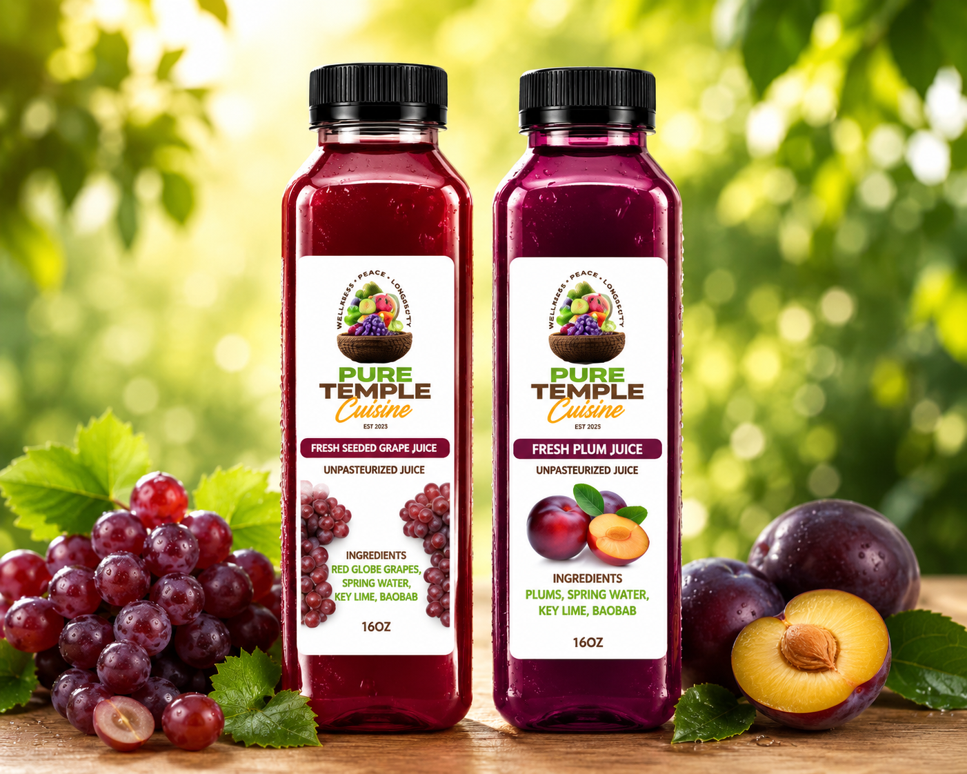 3-Day Seeded Grape/Plum Cleanse (8 Juices)