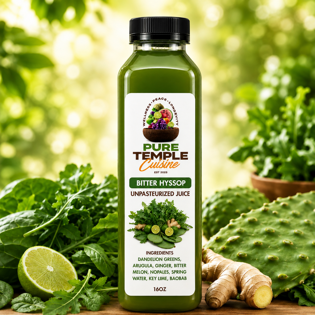 3-Day Bitter Hyssop Juice Cleanse (8 Juices)