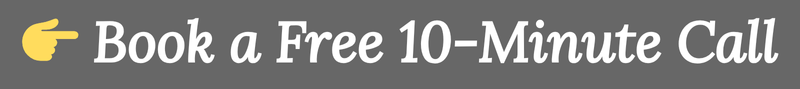 Purple banner with white text and a yellow pointing finger icon, advertising a free 10-minute call.