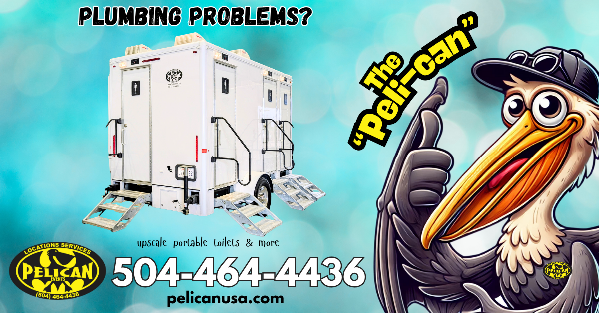Emergency Plumbing Repair Temporary Upscale Portable Toilet