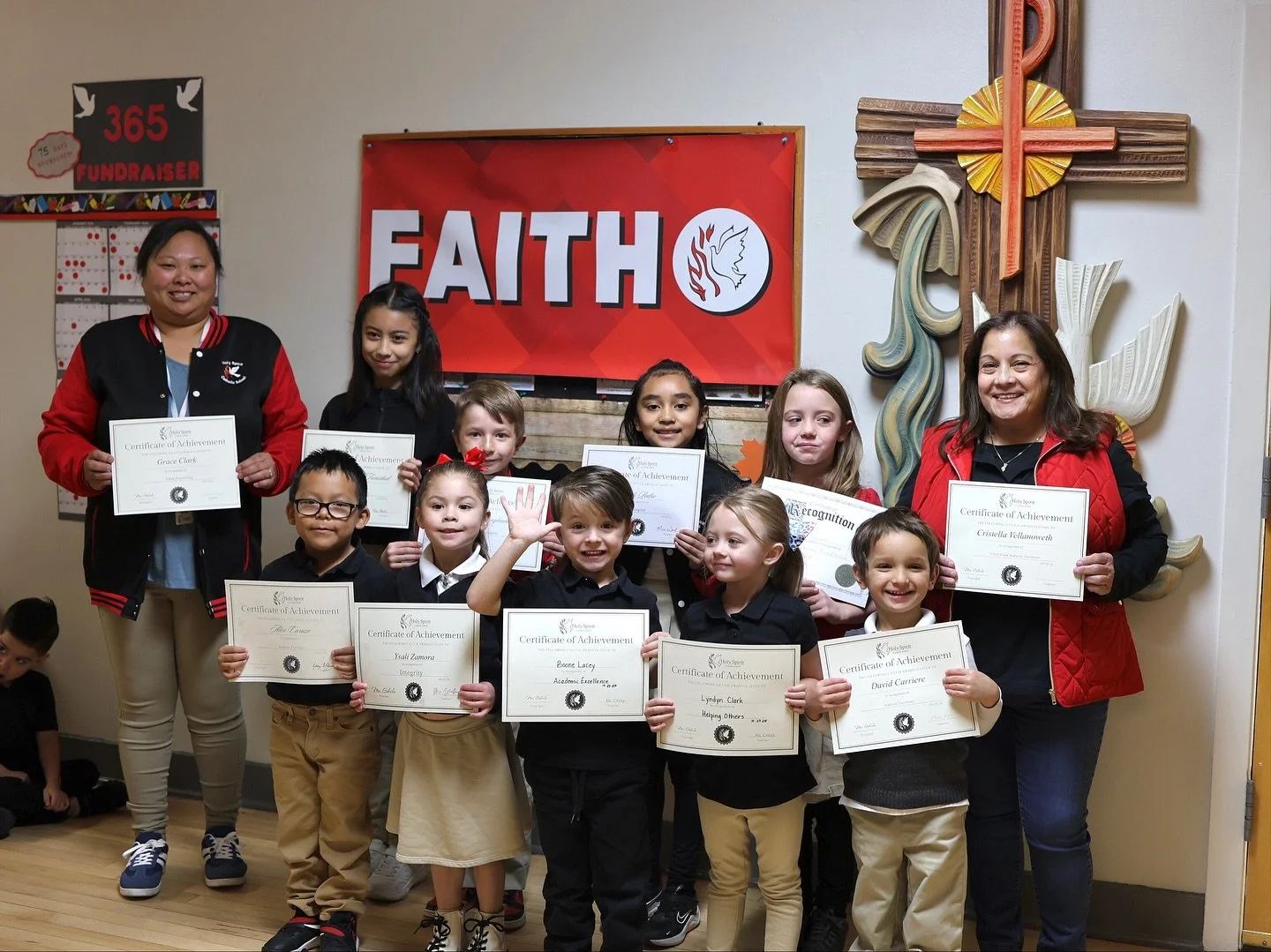 Congratulations to our October FAITH Award recipients 😀✨

5th Grade - Betzabe 
3rd Grade - Jaden &amp; Cali
2nd Grade - Harlynn
1st Grade - Alex
Kindergarten - Ysali
Pre-kindergarten - Boone &amp; Lyndyn
Preschool - Camila
Staff - Mrs. Clark &amp; M