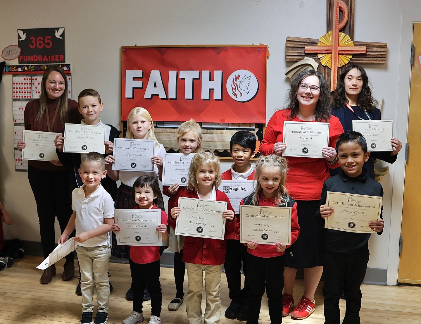 Congratulations to our November FAITH Award recipients 😀✨

5th Grade - Sawyer 
3rd Grade - Thea &amp; Remi
2nd Grade - Lucas
1st Grade - Reycon
Kindergarten - Leah
Pre-kindergarten - Eevie &amp; Genevieve 
Preschool - Treyson &amp; Emerson
Staff - M
