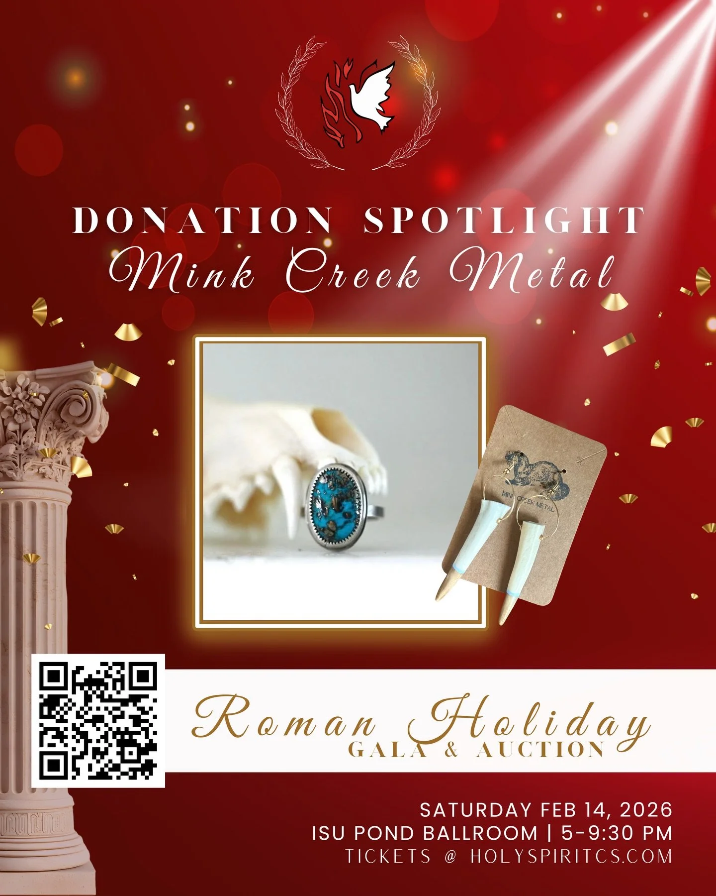 ✨ One-of-a-Kind. Handcrafted. Unforgettable. ✨

This show-stopping artisan jewelry set by Mink Creek Metal (Pocatello, ID) features hand-painted antler tip earrings and a bold Persian turquoise &amp; pyrite sterling silver ring. 

Every detail is uni