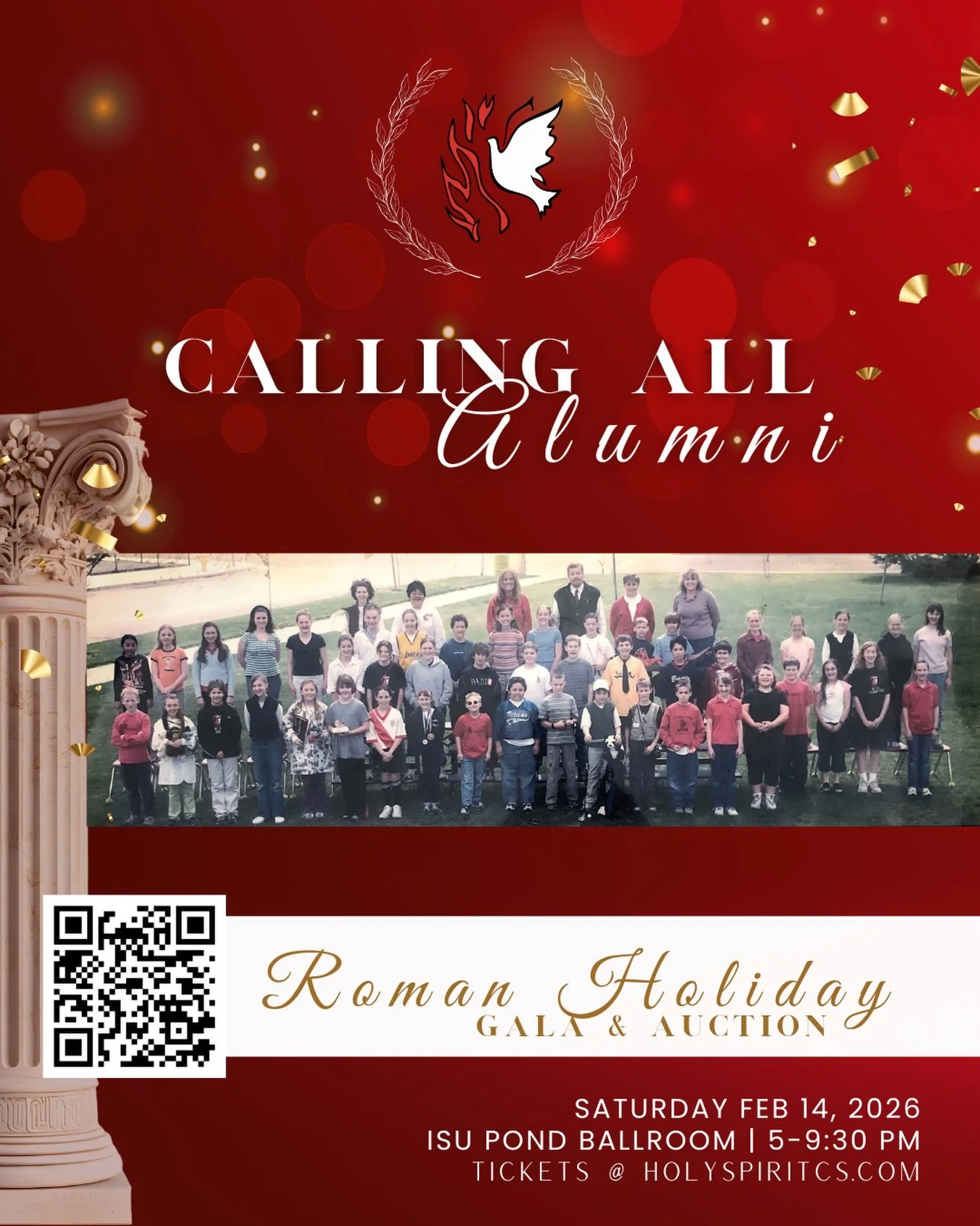 Do you know any of these amazing HSCS alumni? 🕊️

TAG a friend and help spread the word&mdash;our Roman Holiday Gala &amp; Auction is on February 14th! 😀✨ We hope to see everyone there!

❤️ Get your tickets today at holyspiritcs.com!
