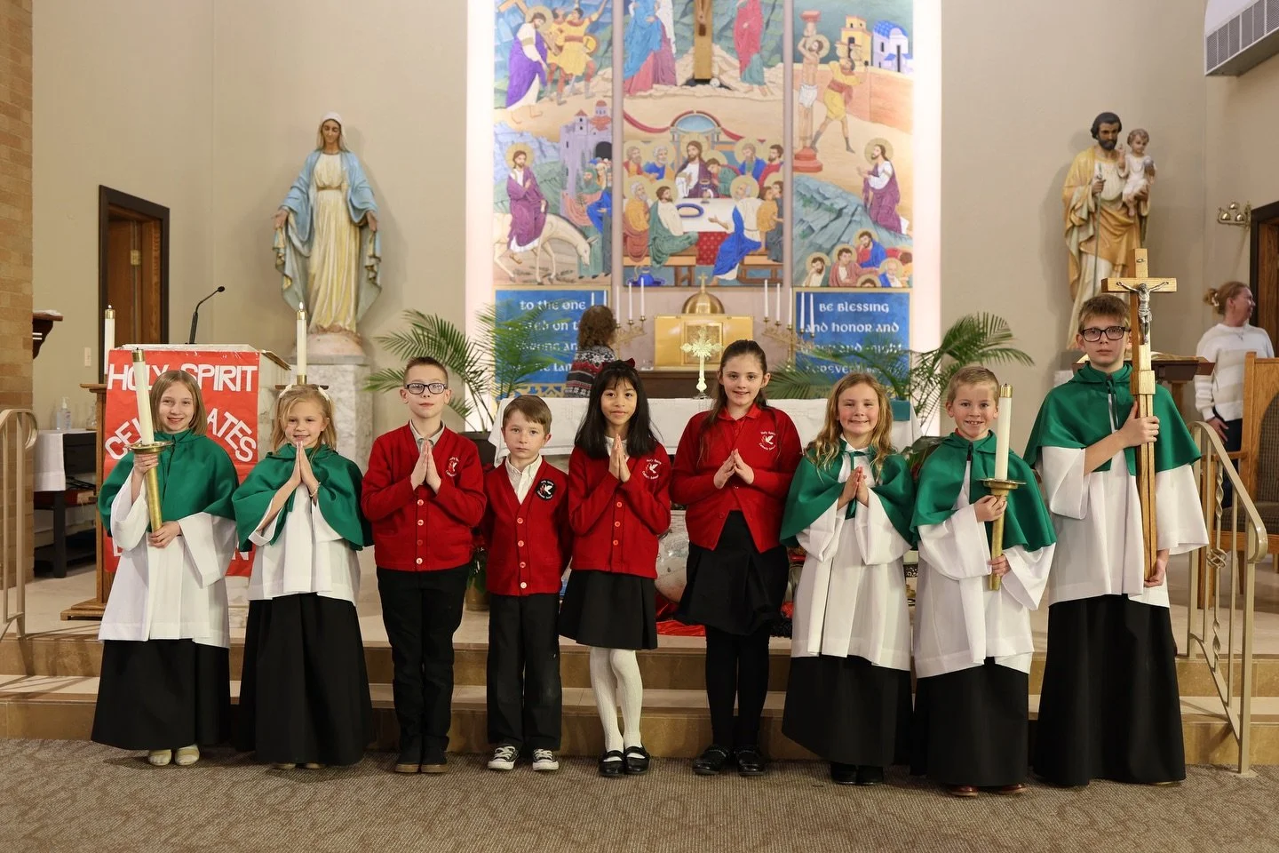 🎉 Celebrating Catholic Schools Week! 🎉

We kicked off this special week by coming together in faith at our school-sponsored Mass on Sunday &mdash; a beautiful way to give thanks for our students, families, teachers, and the gift of Catholic educati