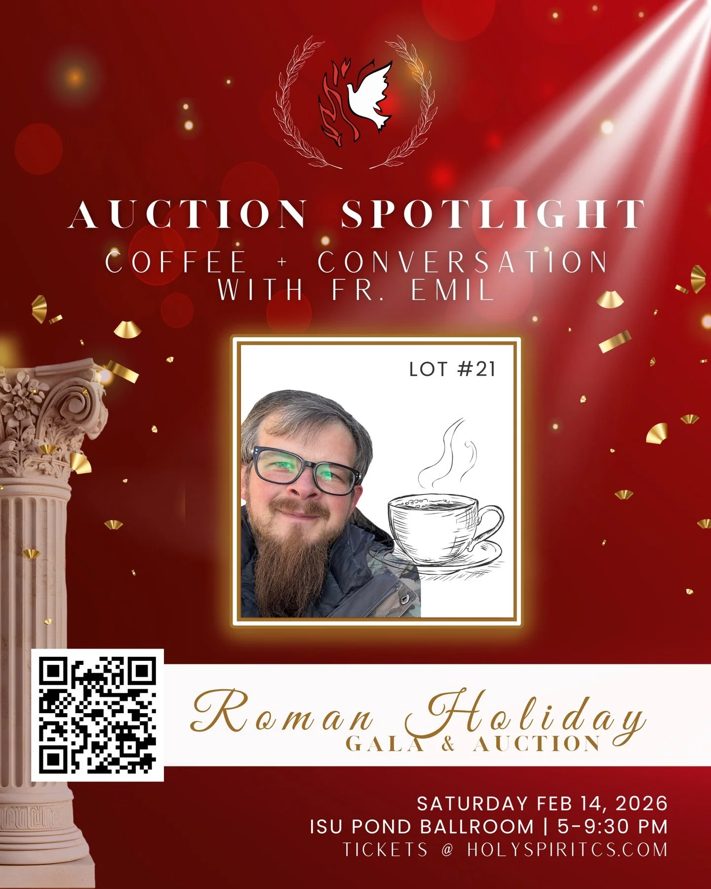 Join us on Feb 14th for a chance to win this exclusive one-on-one experience with Fr. Emil 😀

The winning bidder will also receive:

✨ a copy of Divine Intimacy
✨ a rare behind-the-scenes tour of the @idahomuseumofnaturalhistory for up to ten people