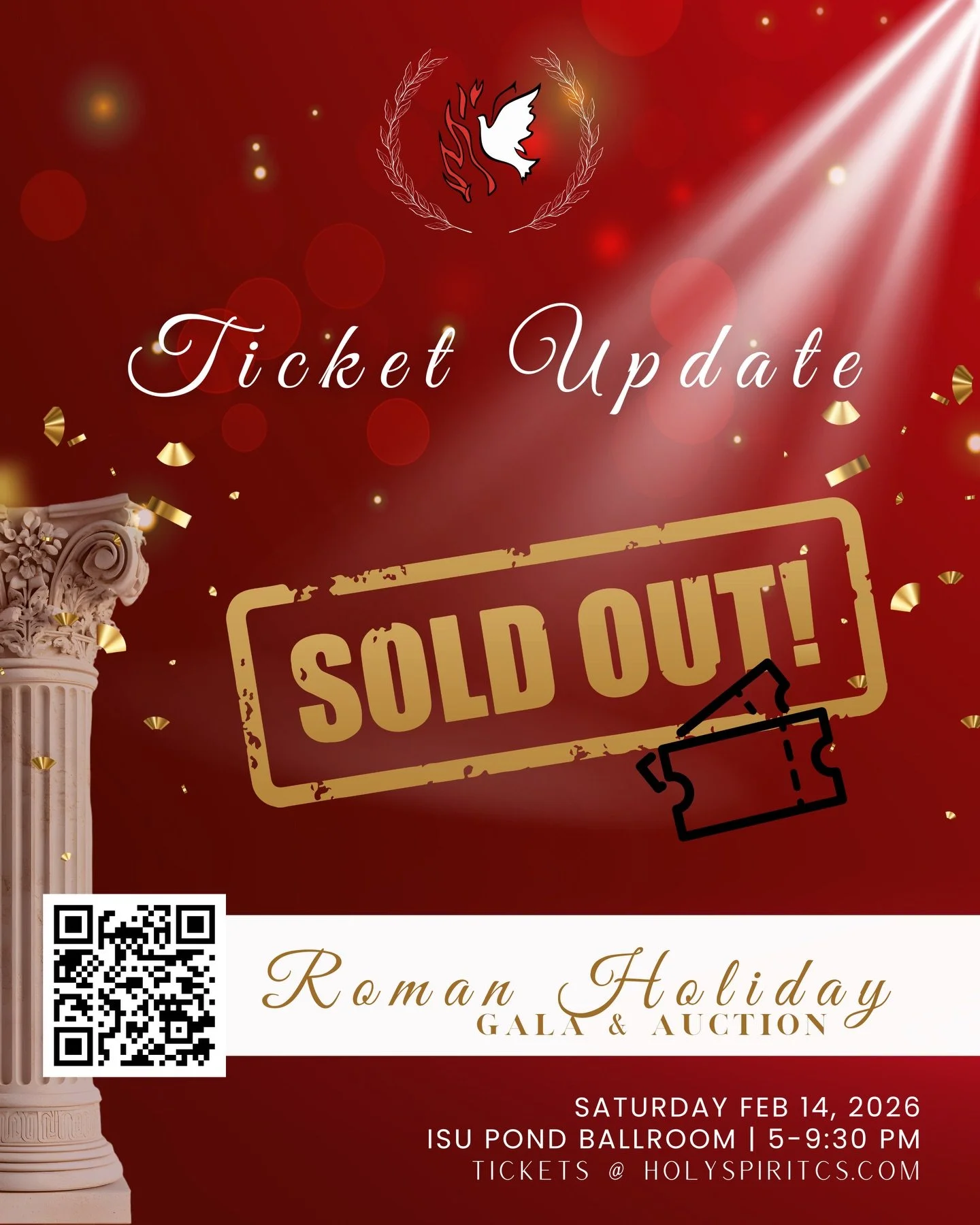 Our Roman Holiday Gala &amp; Auction is SOLD OUT! 

Thank you everyone for your incredible support ❤️

We invite those unable to join us in person to please join our online silent auction - no ticket purchase required.

Shop and support Holy Spirit C