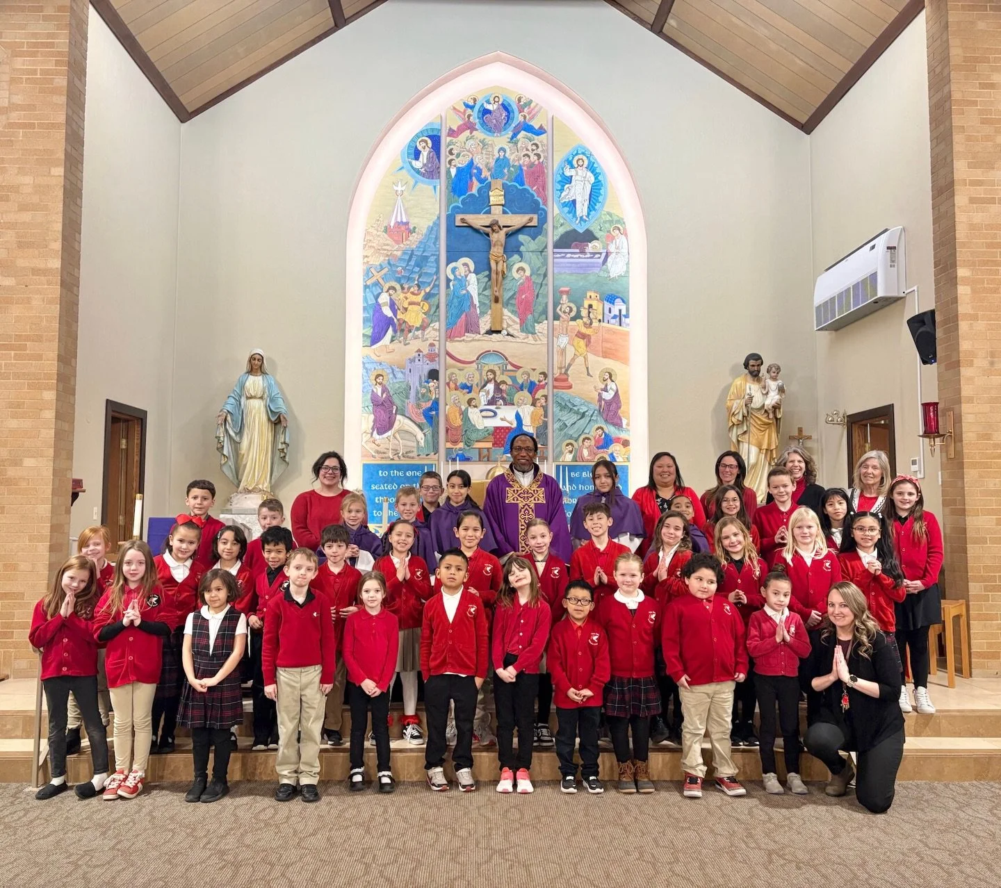 With grateful hearts, we thank Fr. Remi for his faithful service to our school and parish 🙏🏻 

Through his guidance, prayer, and joyful witness, he has helped nurture the faith of our students and families.

Let us pray for God&rsquo;s continued pr