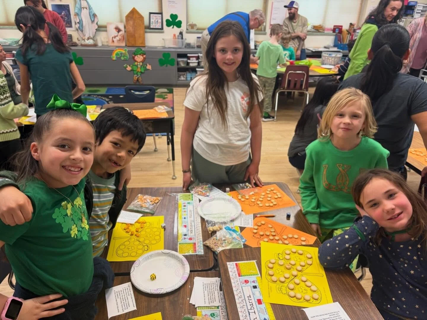 Our Family Math Night yesterday was filled with joy, teamwork, and blessings. ☘️🕊️ Thank you to all our families for joining us and making it such a special evening! 💚 We loved having you! 

#familymathnight #holyspiritcatholicschool #morethanascho