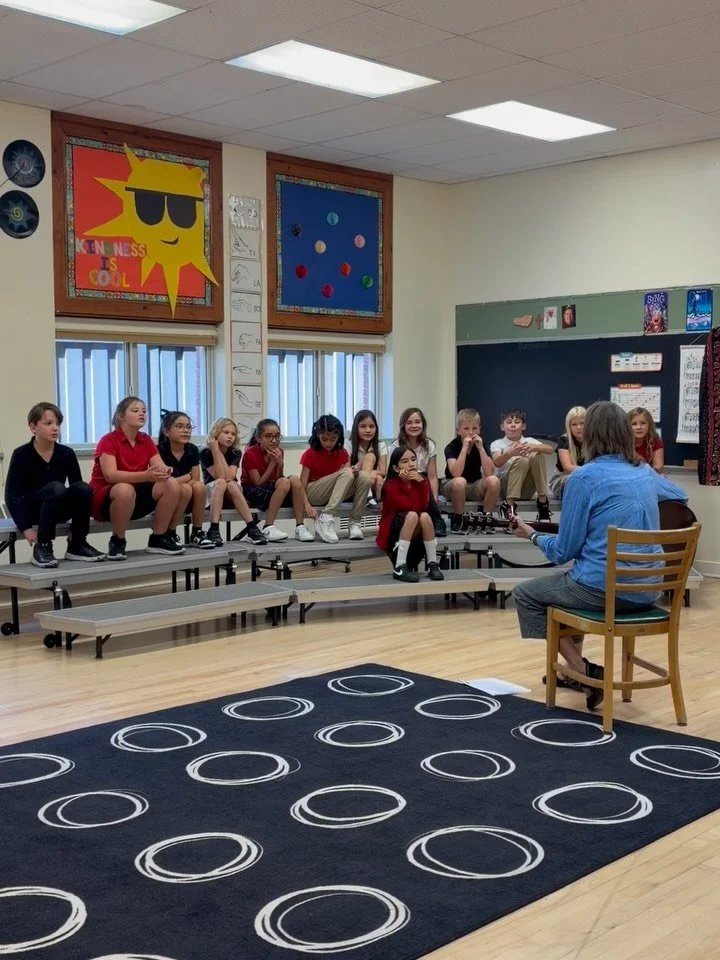 Take a look and a listen to our school days ☺️🎶📚

Our K&ndash;5th grade students are blessed with the gift of music twice each week with Mrs. Shipley, filling our school with the sweet sounds of singing and creativity. 

And once a week, our studen