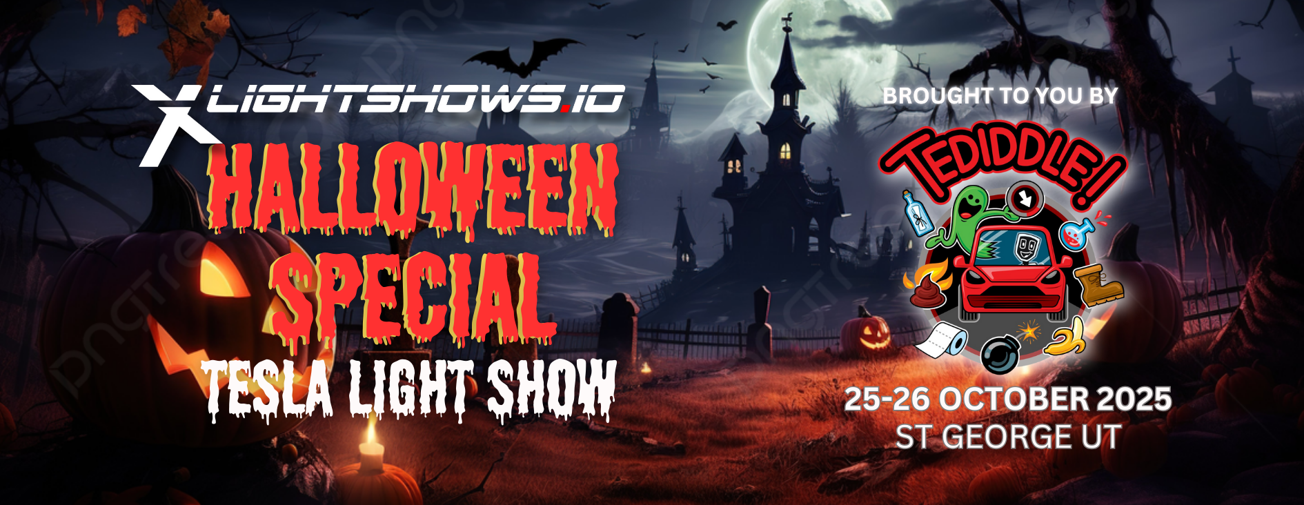 Tesla Light Show Halloween Special