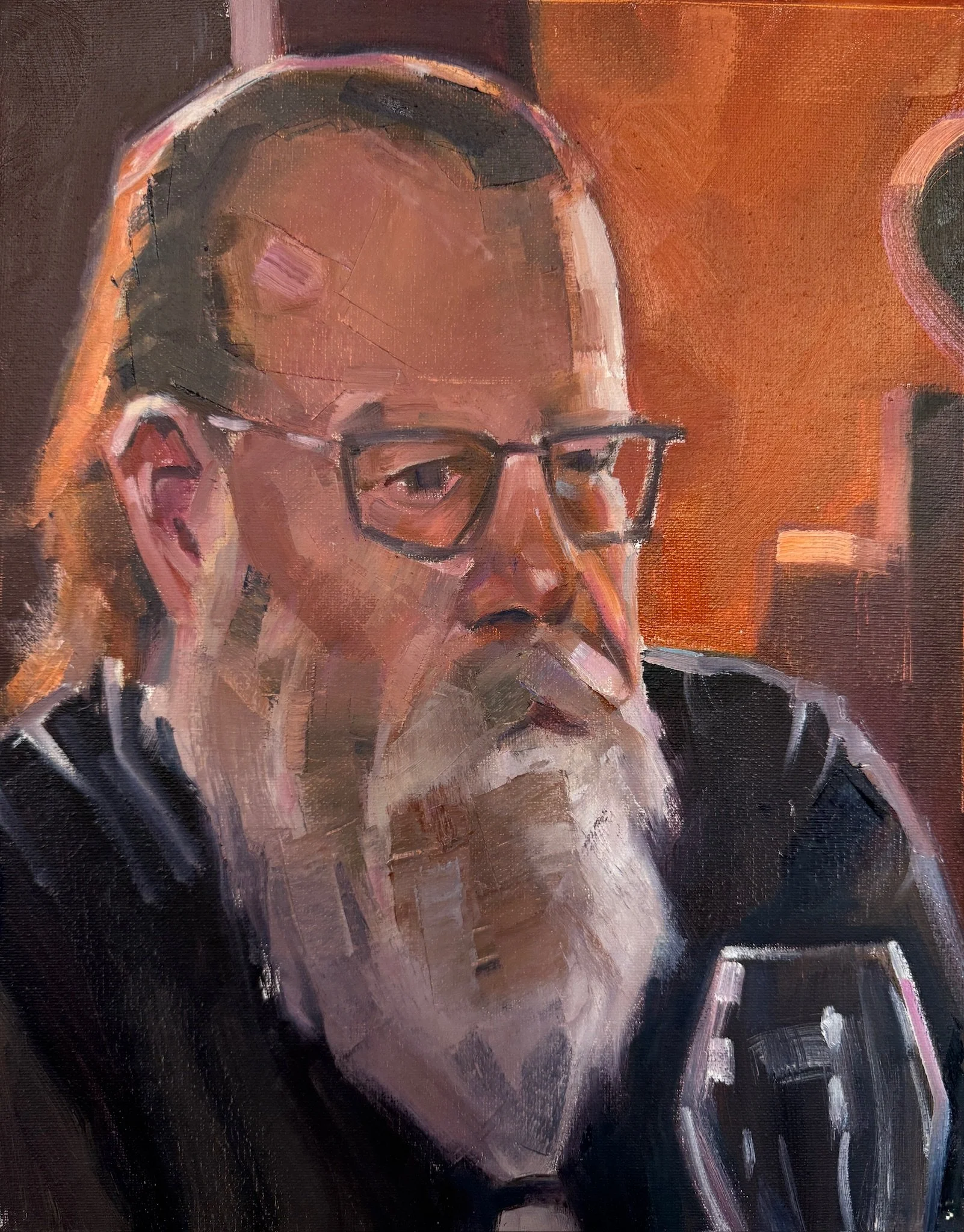 Deep in Thoughts - 11" x 14"  - $160