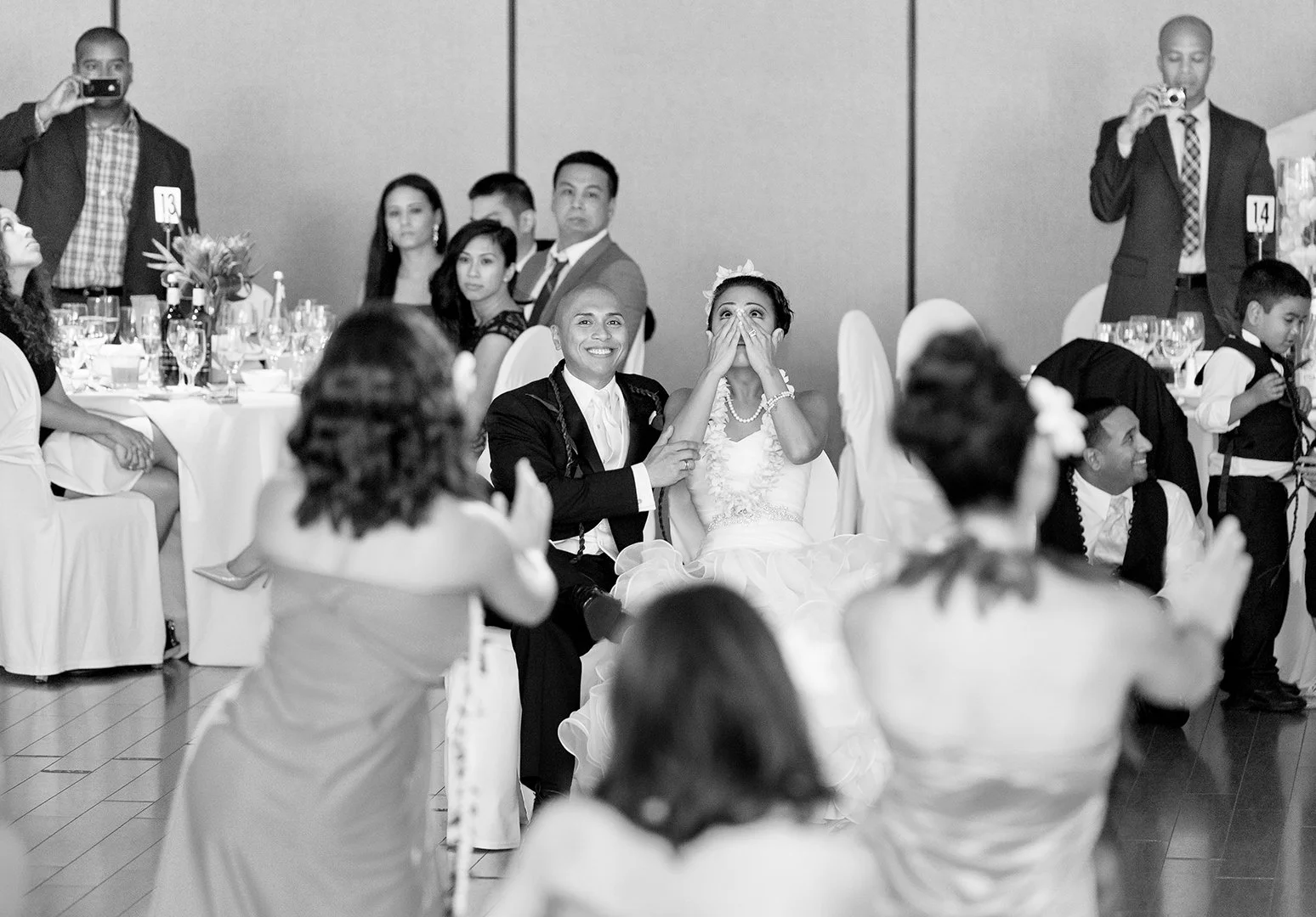 wedding reception candids