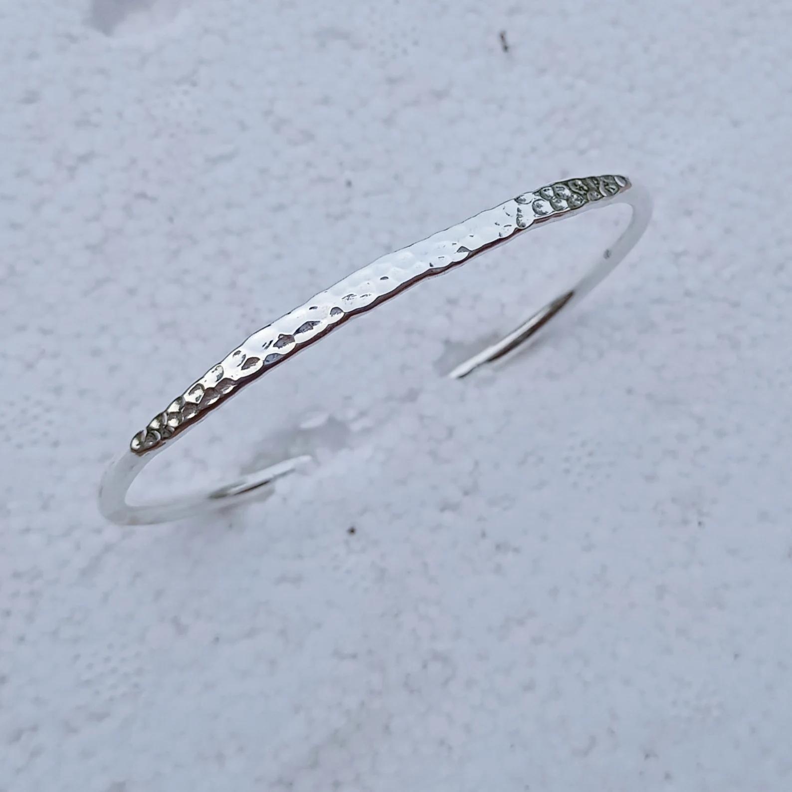 Evenflow Jewelry Marking Workshop - Hammered Silver Bracelet