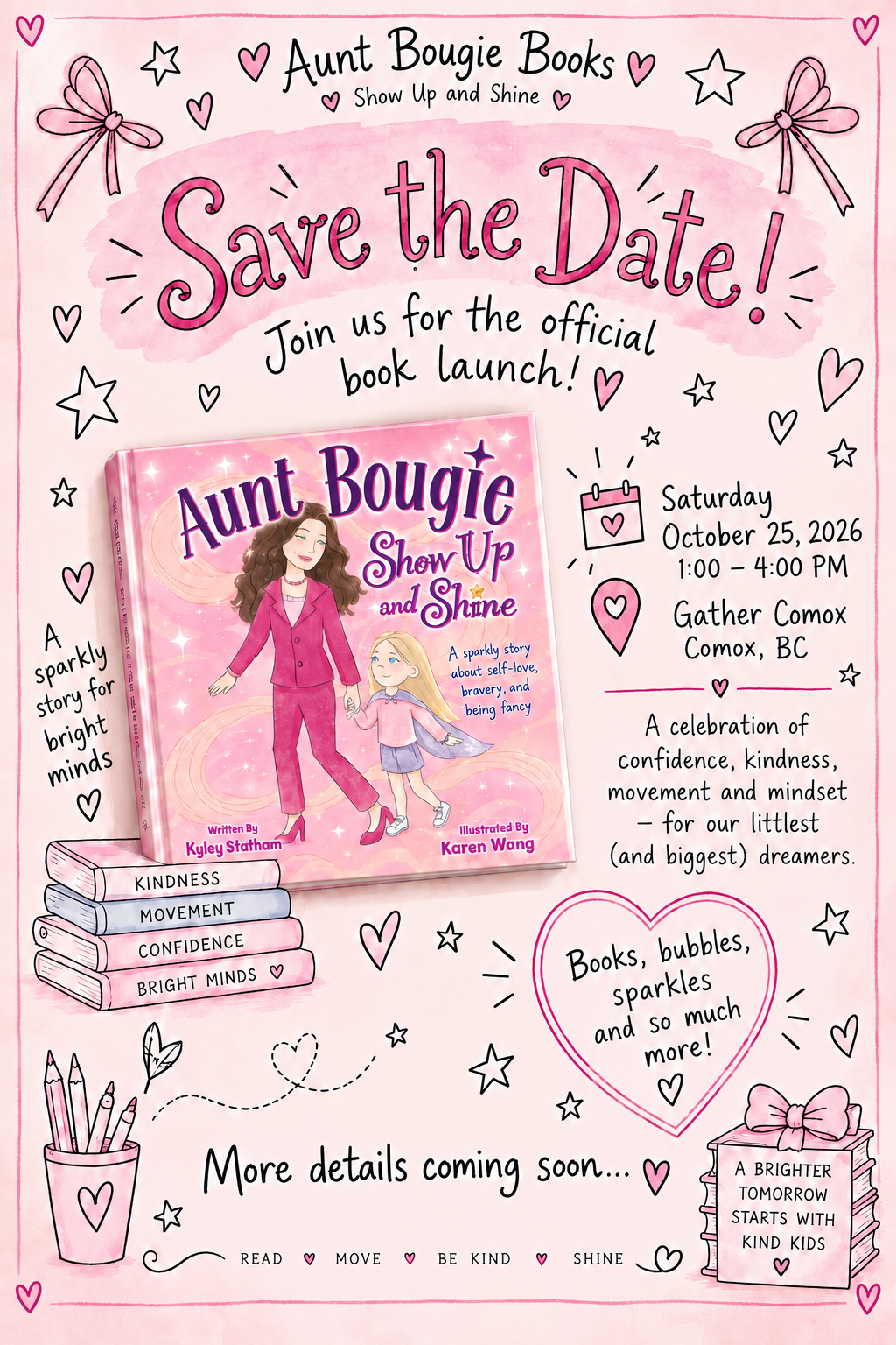 Shown Up and Shine Book Launch by Aunt Bougies Books