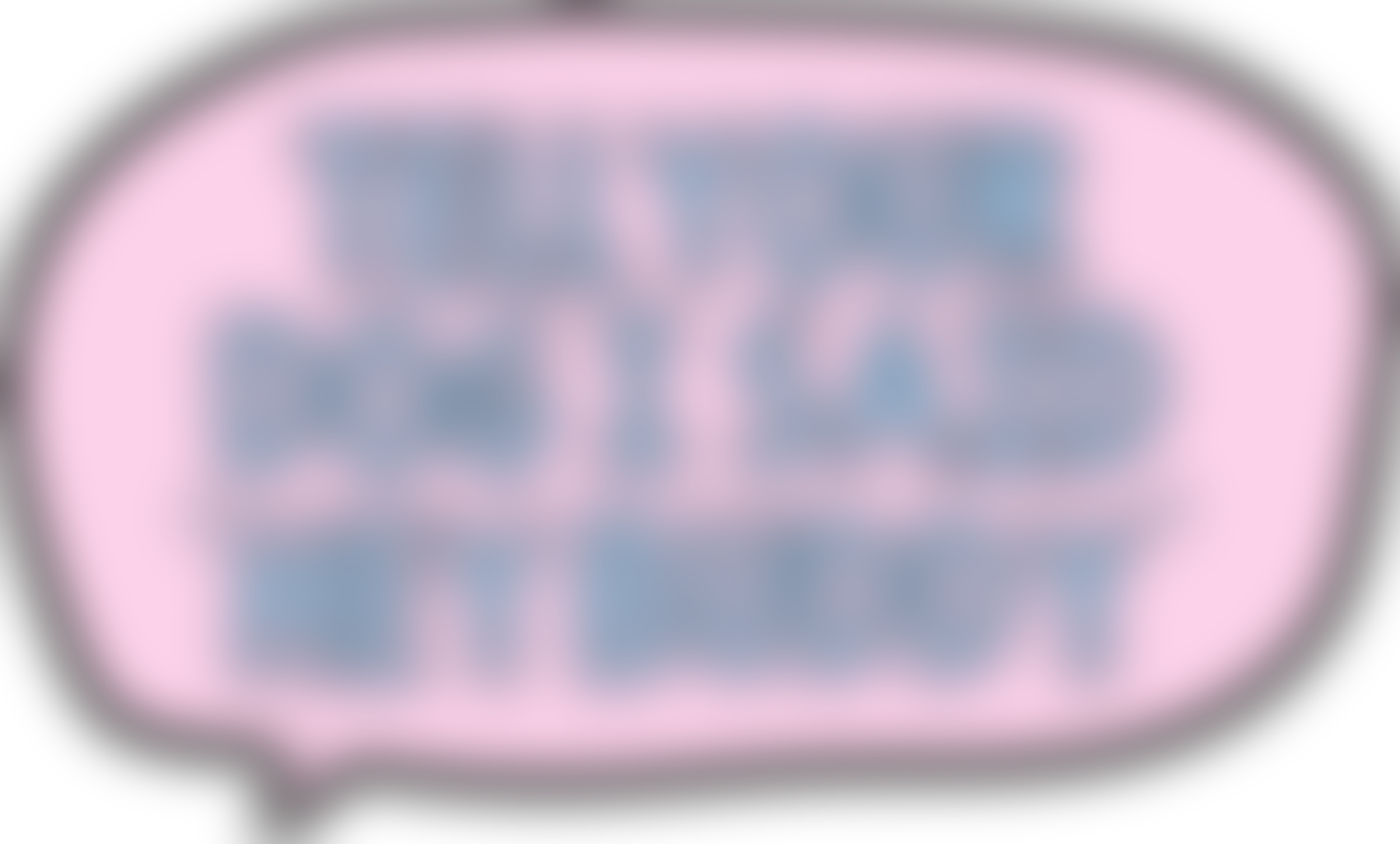 Blurred image with a pink oval shape surrounding a blue patterned area in the center.