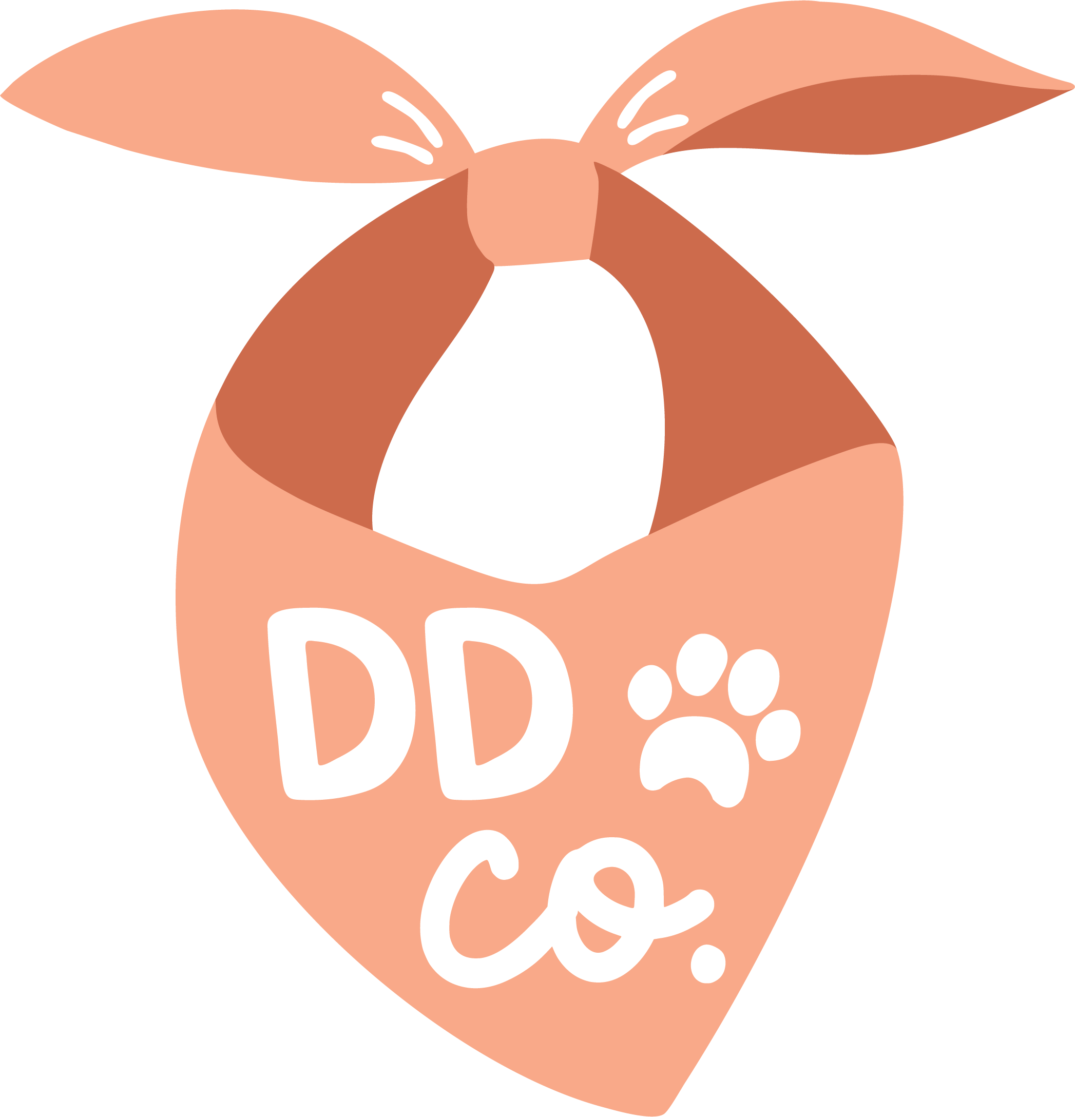 Illustration of a stylized heart shape with the words 'DD' and 'C' inside it, and a small smiley face at the bottom.