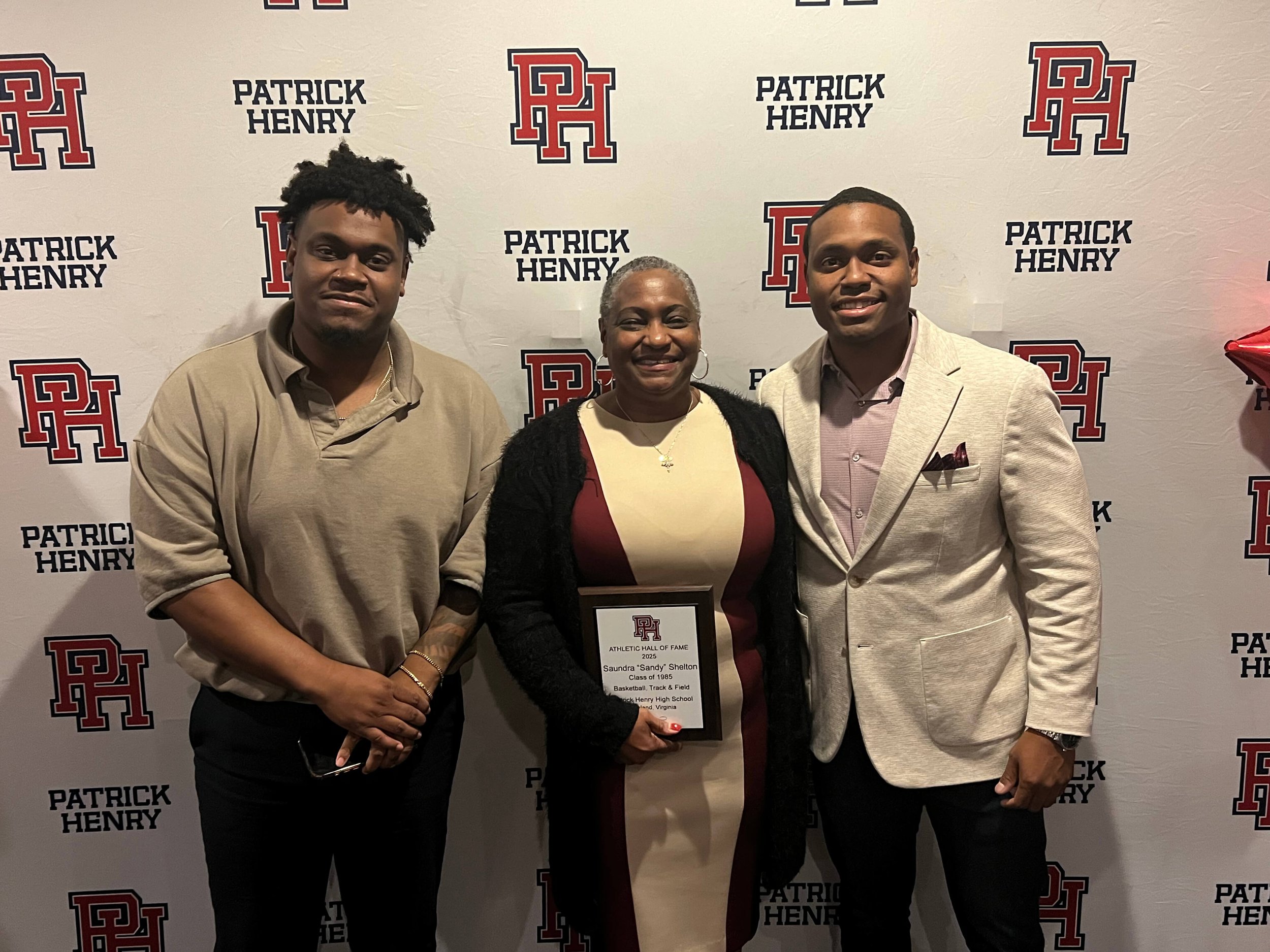 Sandy Shelton and her sons