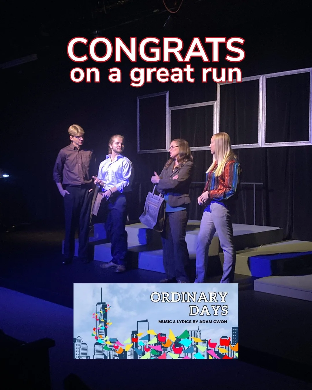 Congrats to my Ordinary Days family at @theblackboxtheatre 🎶🗽🎭️ These artists are are beyond talented &amp; I am so proud of them! 🥰