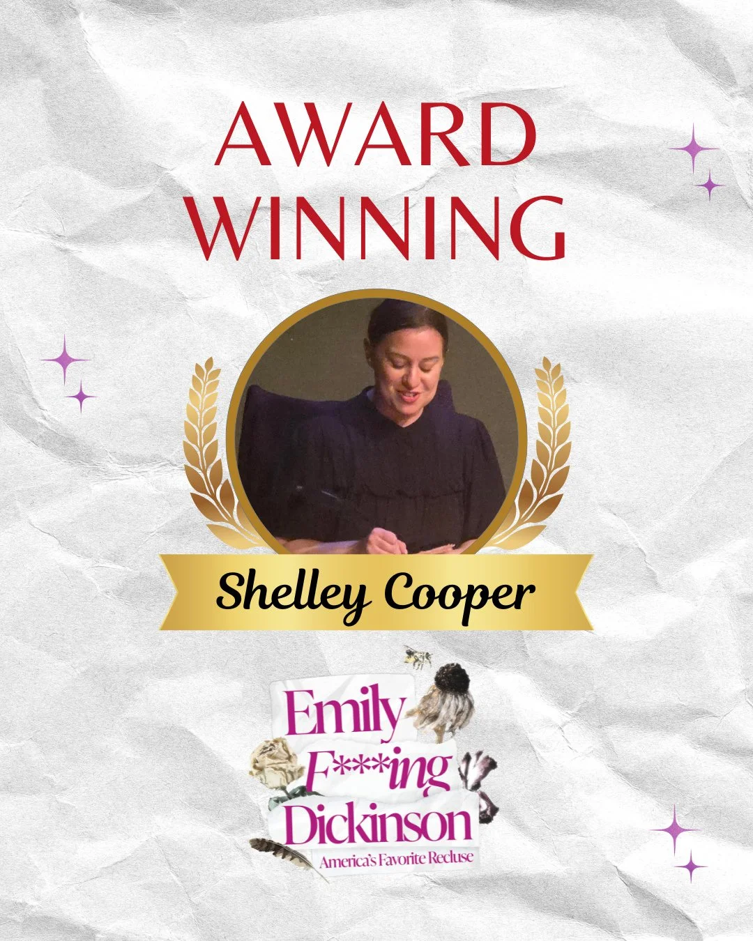 This show is so special to me &amp; I am so glad other feel that way too! PINCH ME! 🤩 (actually don't because I don't want to make up from this dream!)⁠
⁠
⁠
#newmusical #actorslife #awardwinning #musicaltheatre #onewomanshow